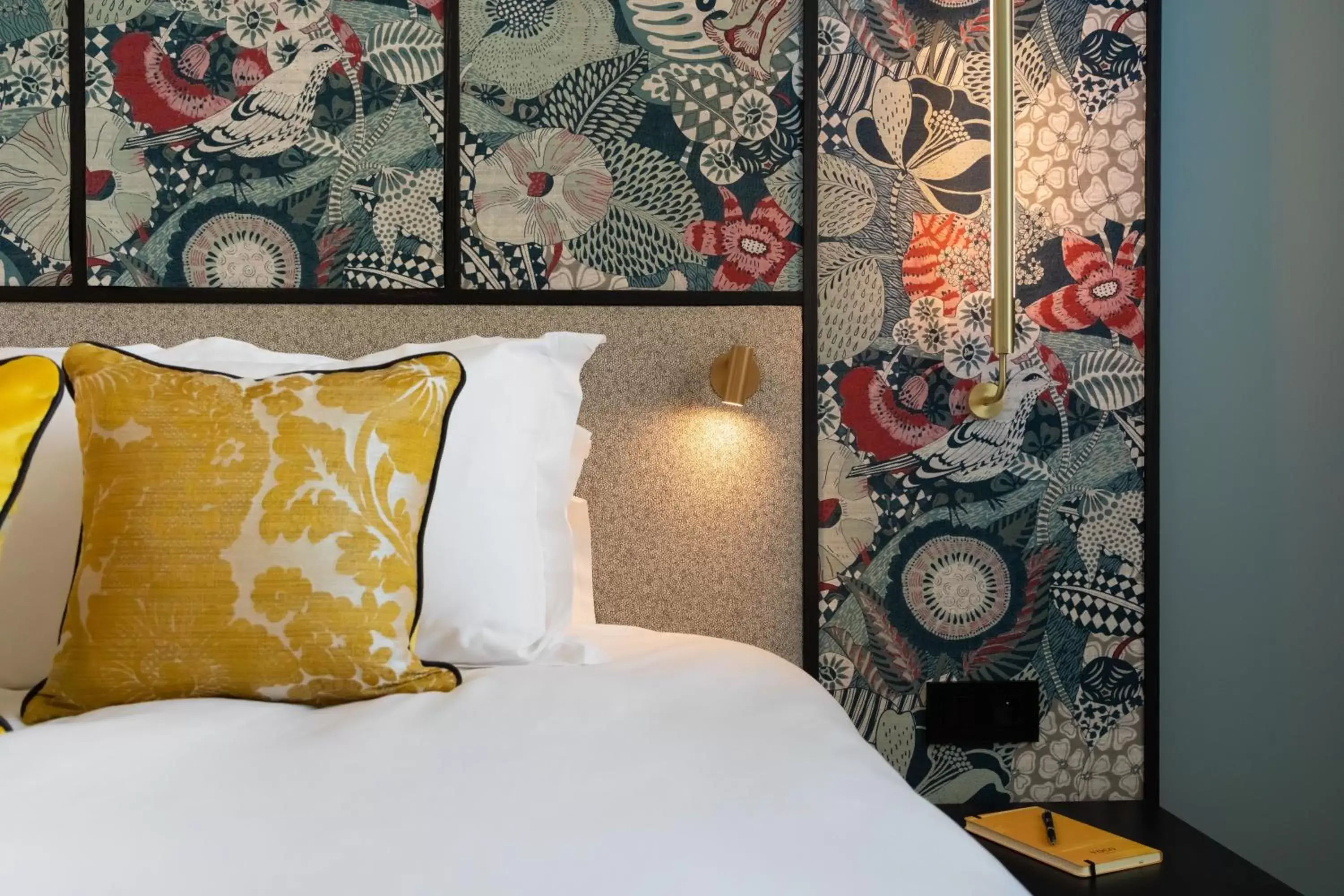 Decorative detail, Bed in voco Paris Montparnasse, an IHG Hotel