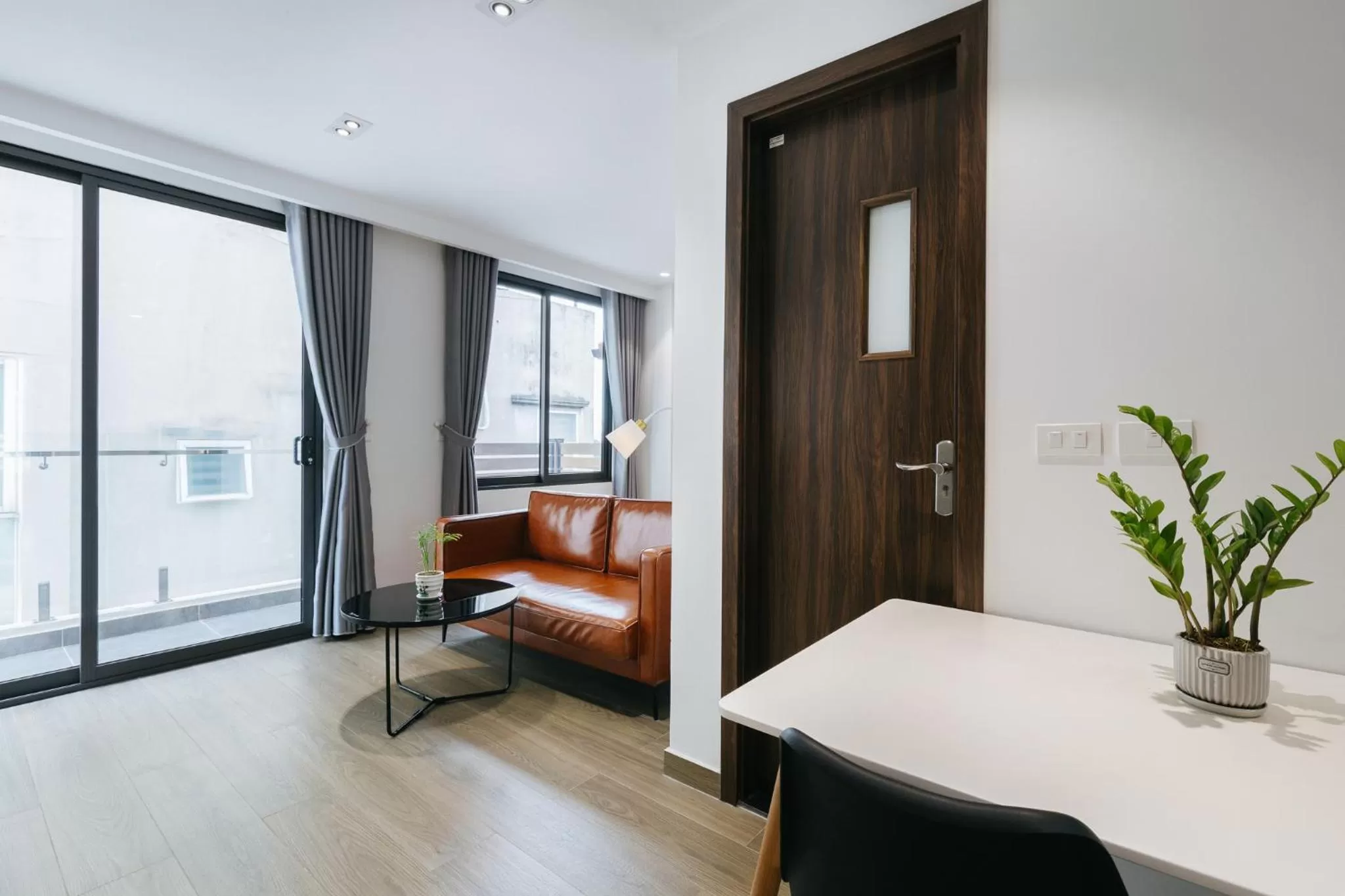 Living room, Bed in LUCK APART 8 - Hanoi Westlake Balcony Studio