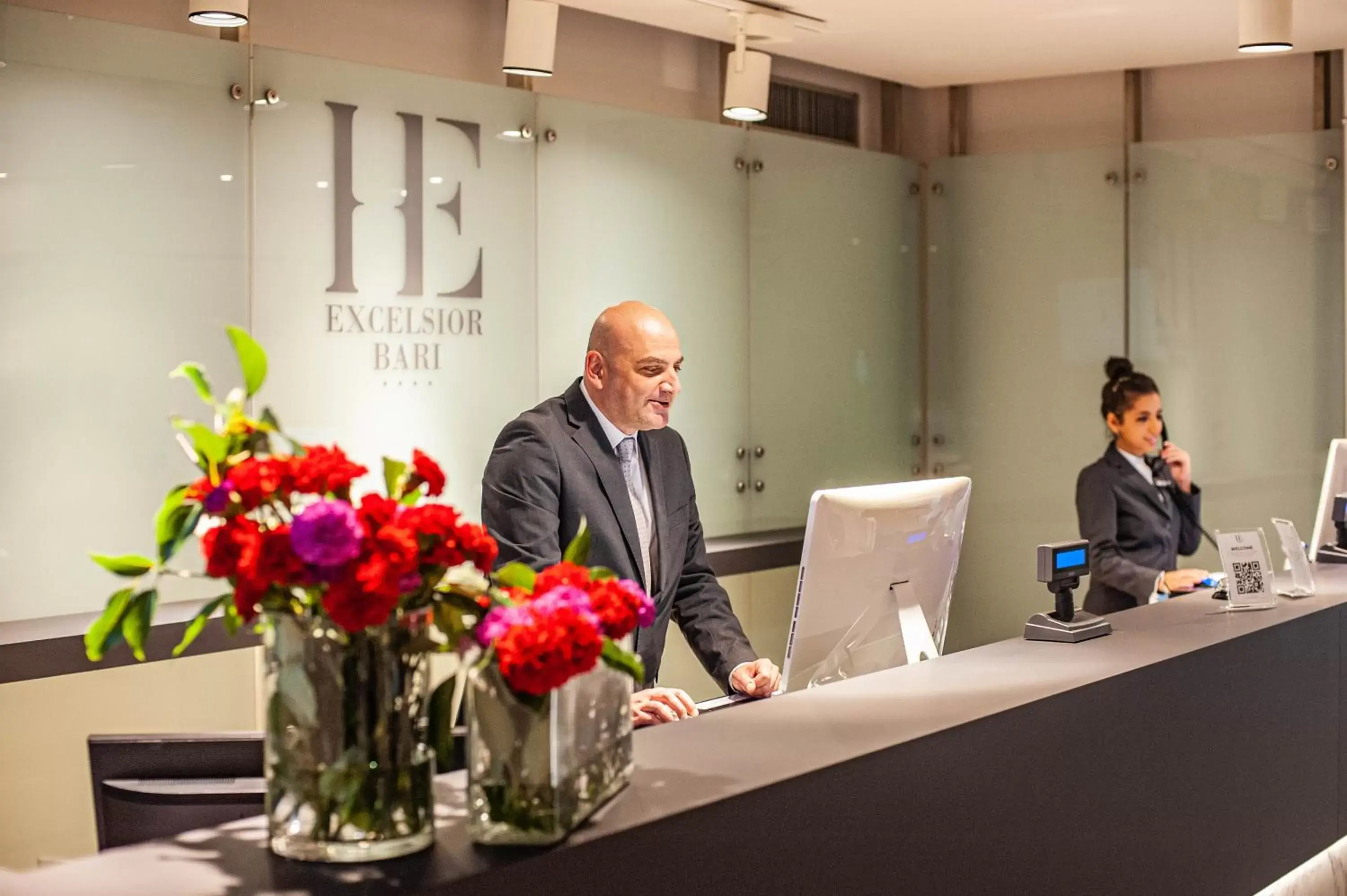 Lobby or reception in Hotel Excelsior Bari