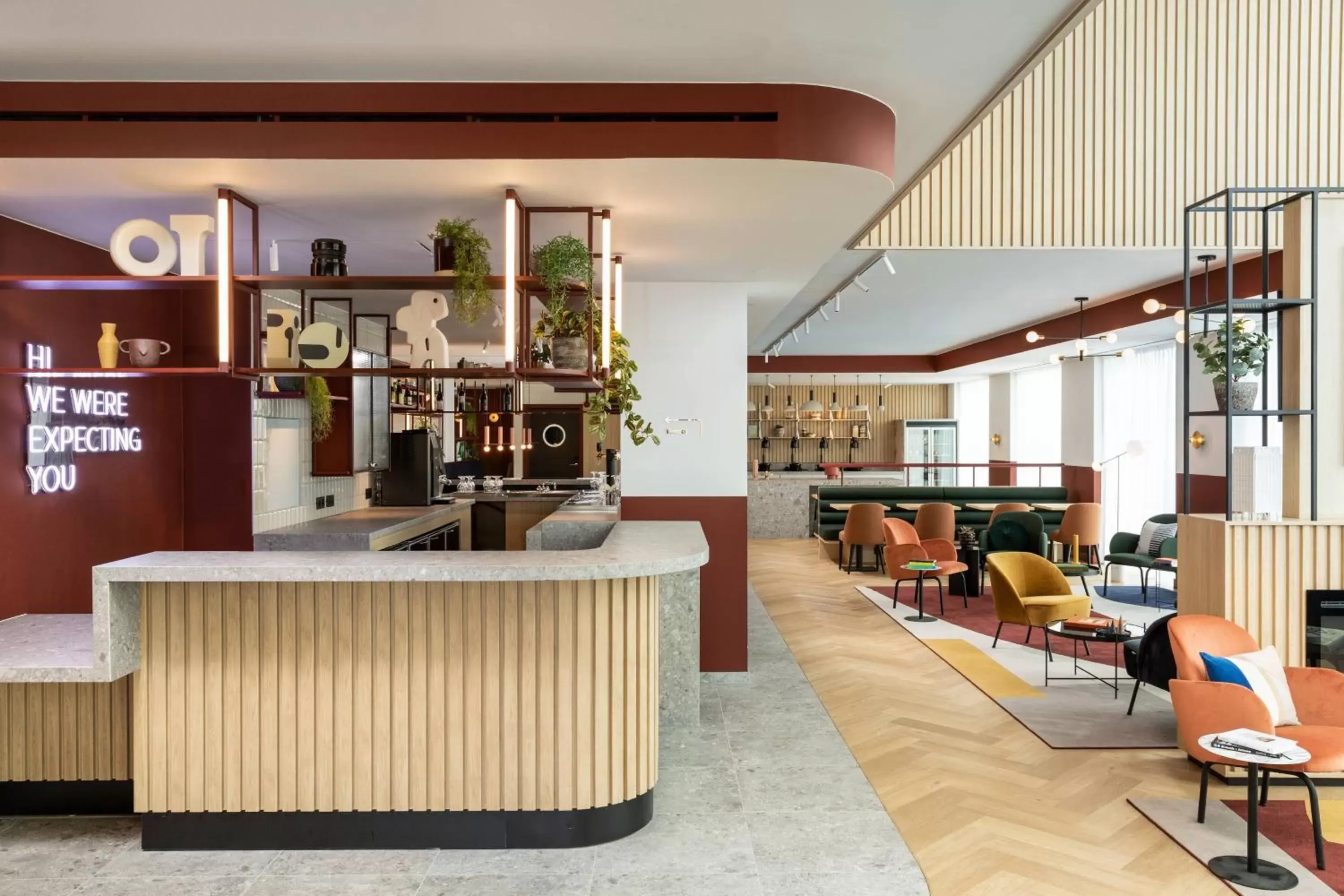 Lobby or reception, Lounge/Bar in Residence Inn by Marriott Brussels Airport
