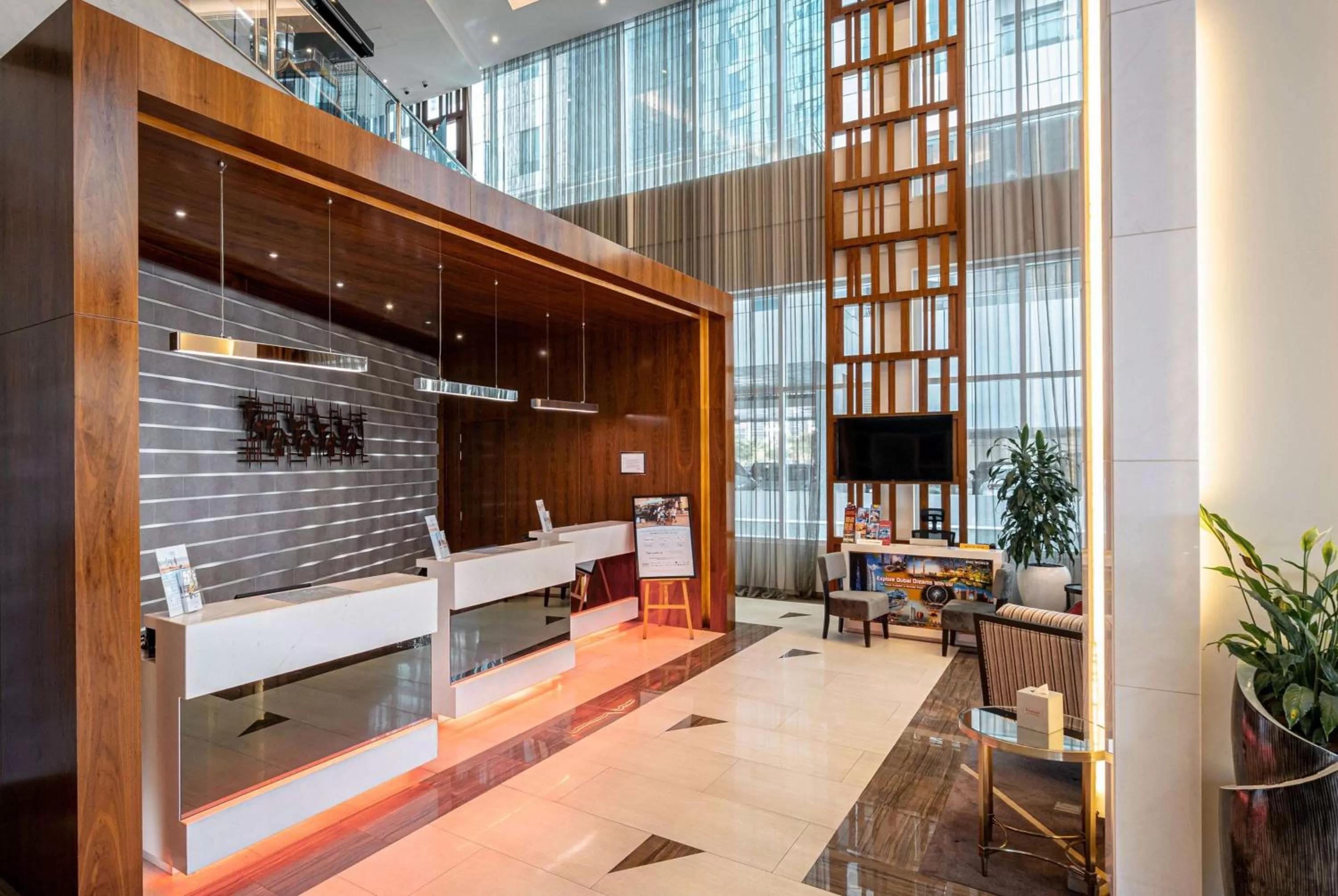 Lobby or reception in Ramada by Wyndham Dubai Barsha Heights