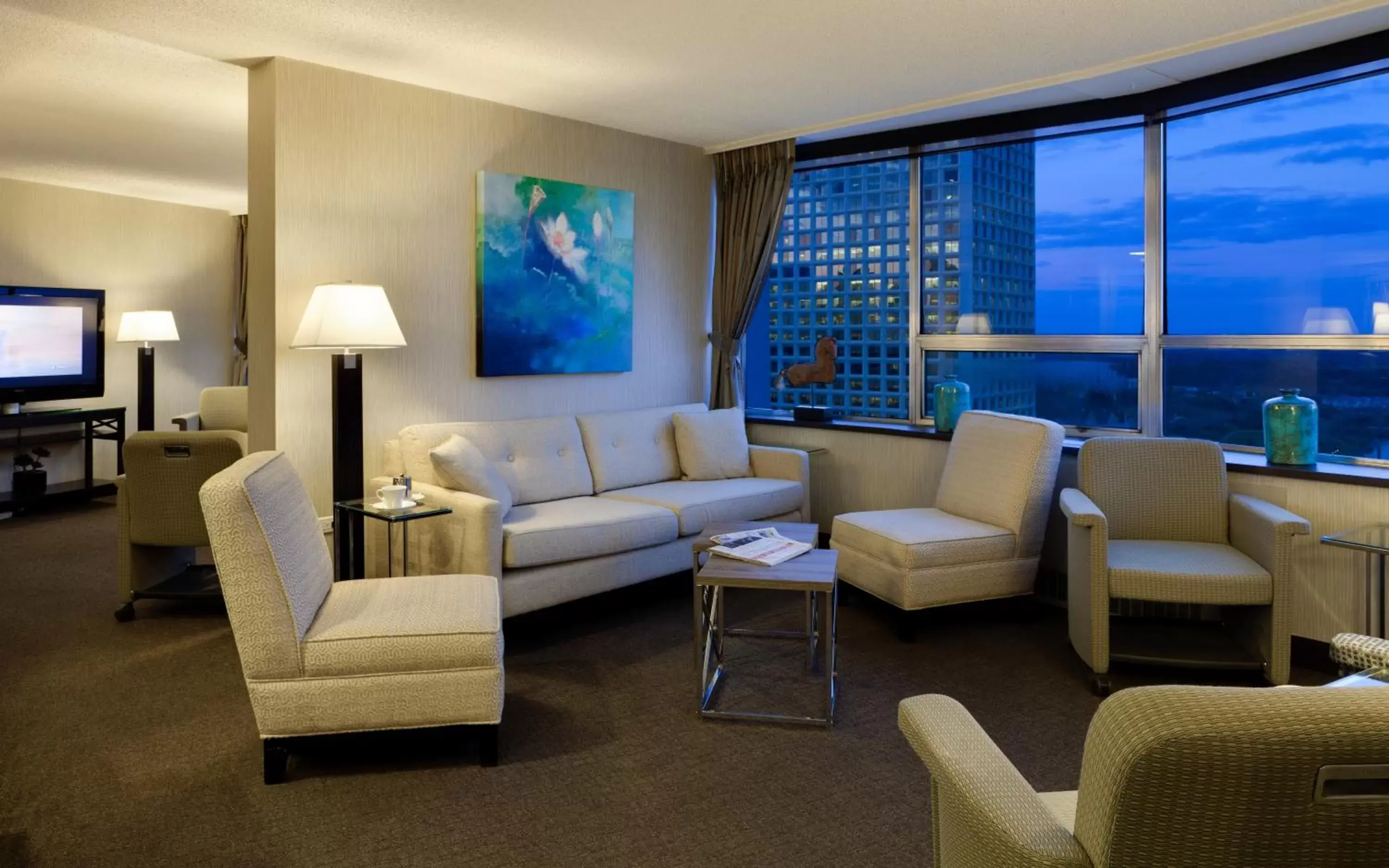 Lounge or bar in Chateau Lacombe Hotel Lounge or bar in Chateau Lacombe Hotel