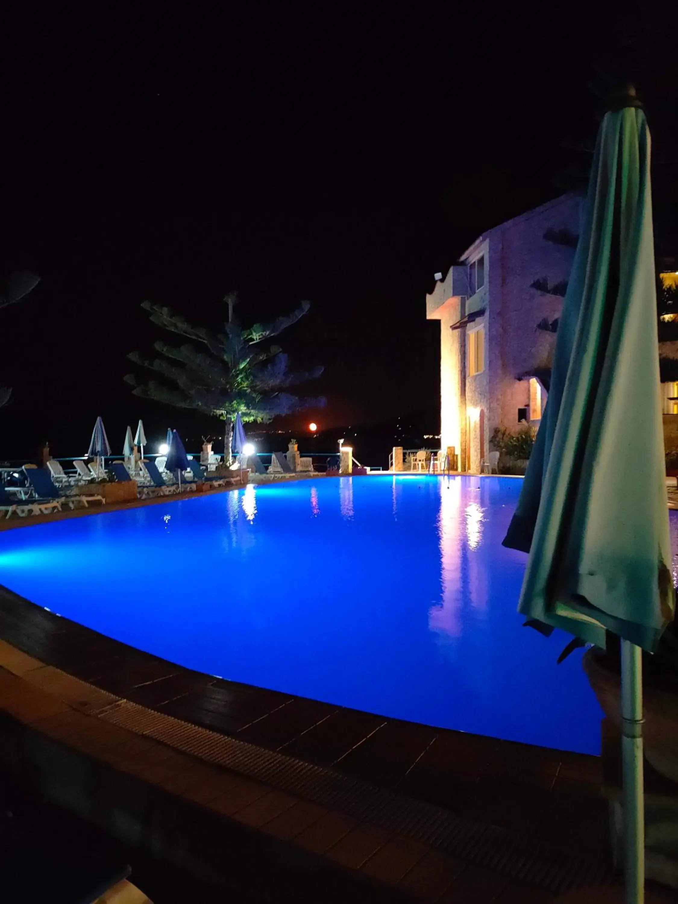 Night, Swimming Pool in La Playa Blanca Hotel & Ristorante