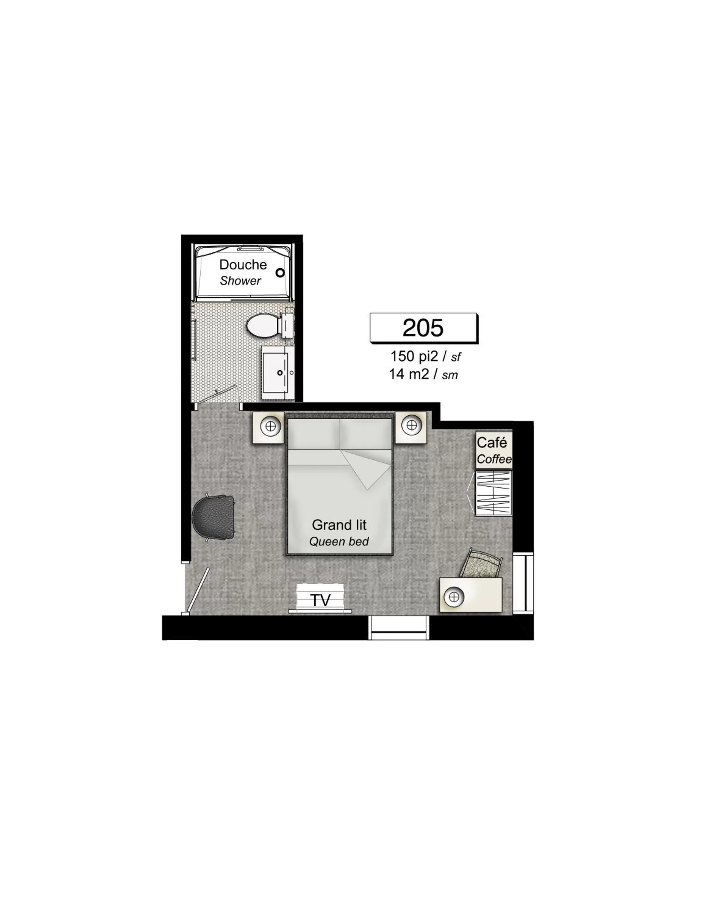 Floor plan in Chez Truchon Bistro-Auberge