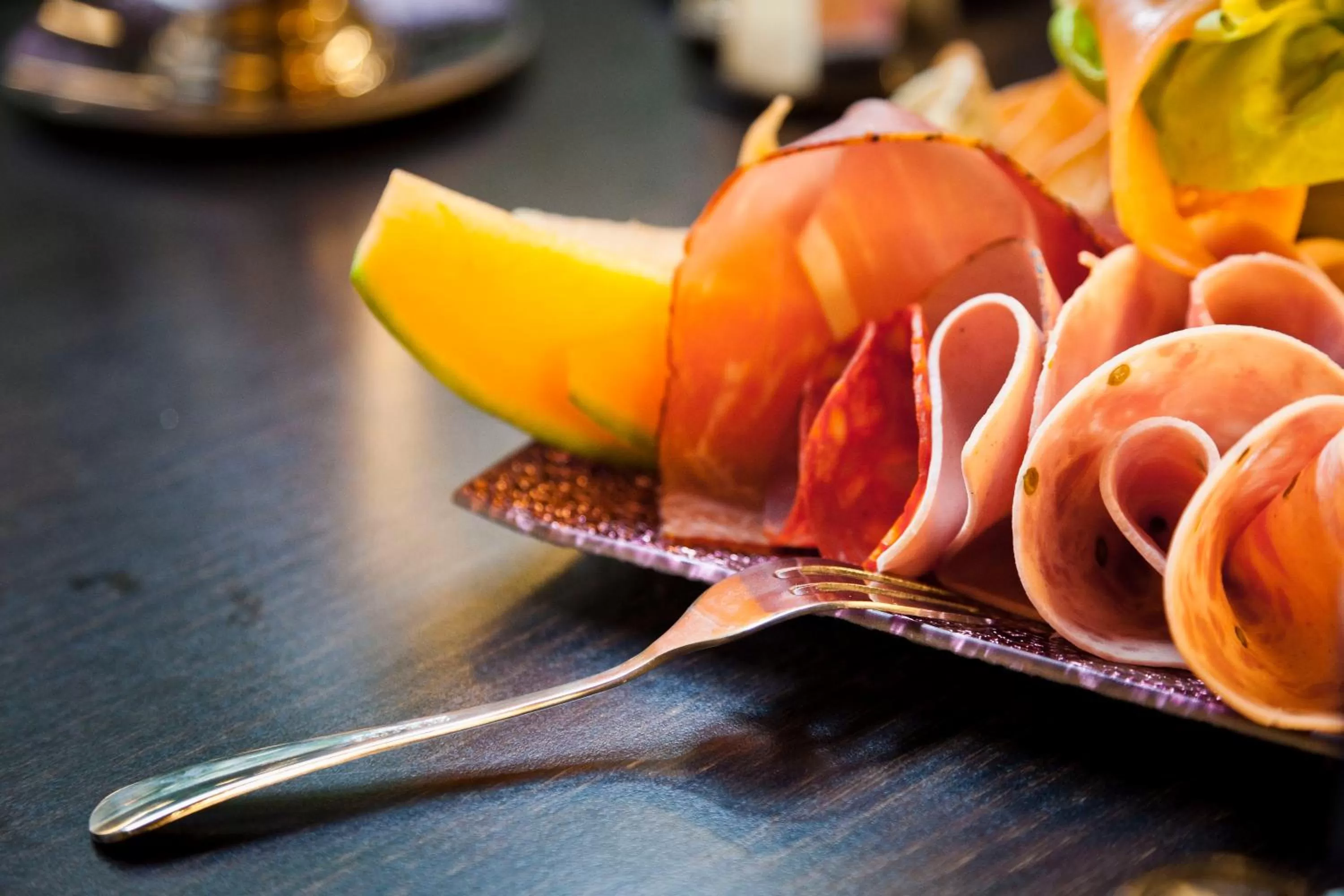 Food close-up in Hotel Diamonds and Pearls
