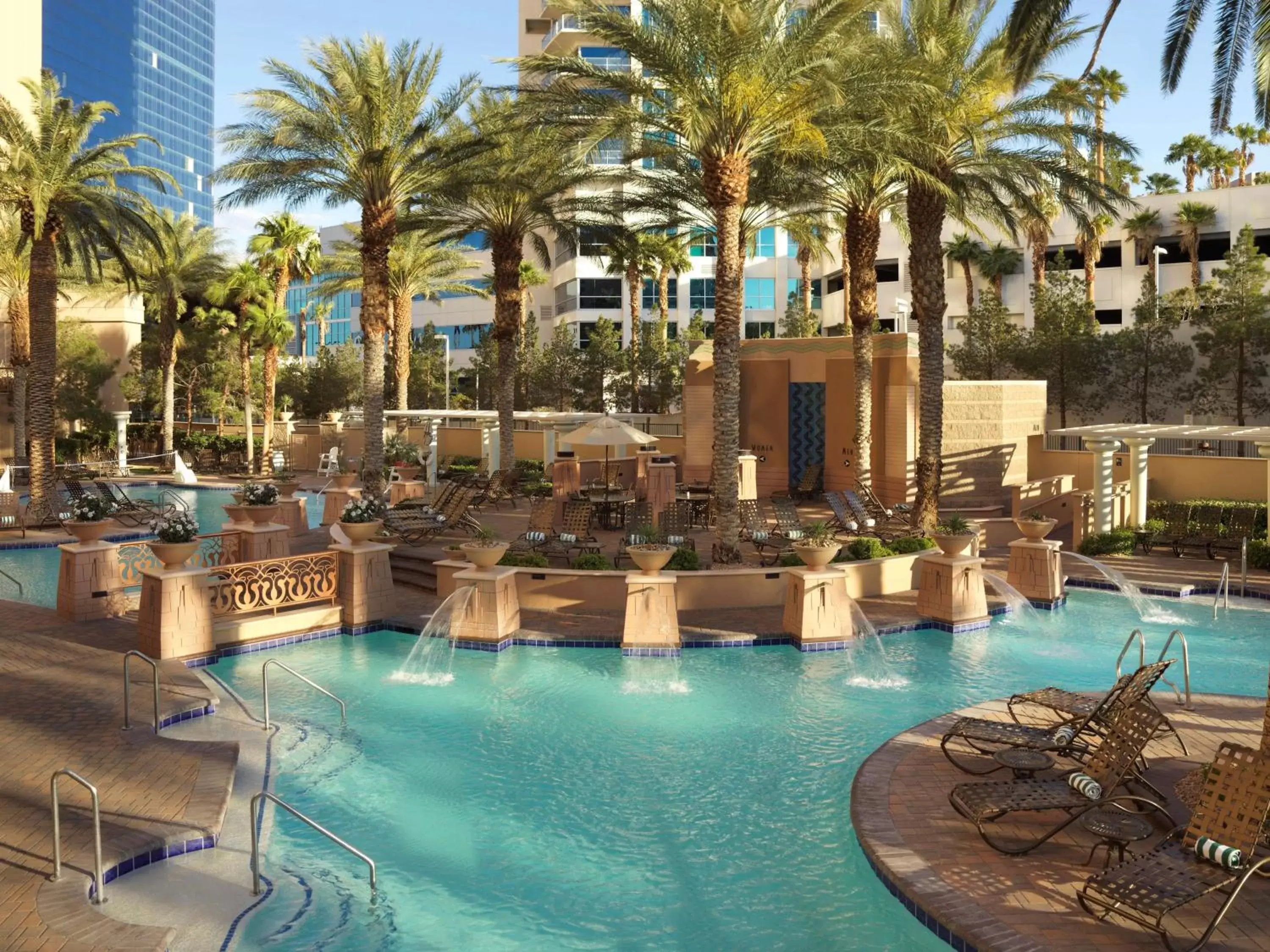 Pool view, Swimming Pool in Hilton Grand Vacations Club on the Las Vegas Strip