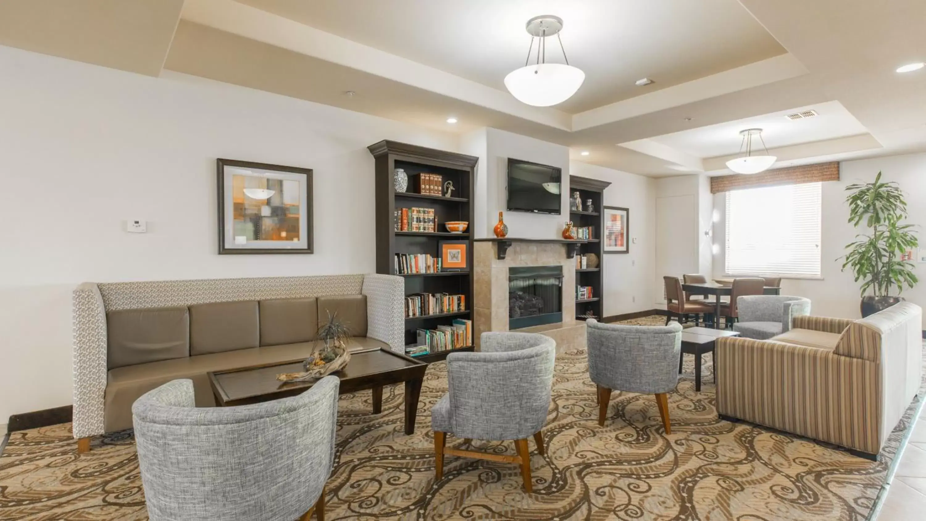 Property building, Seating Area in Holiday Inn Express Hotel & Suites Oklahoma City Northwest, an IHG Hotel