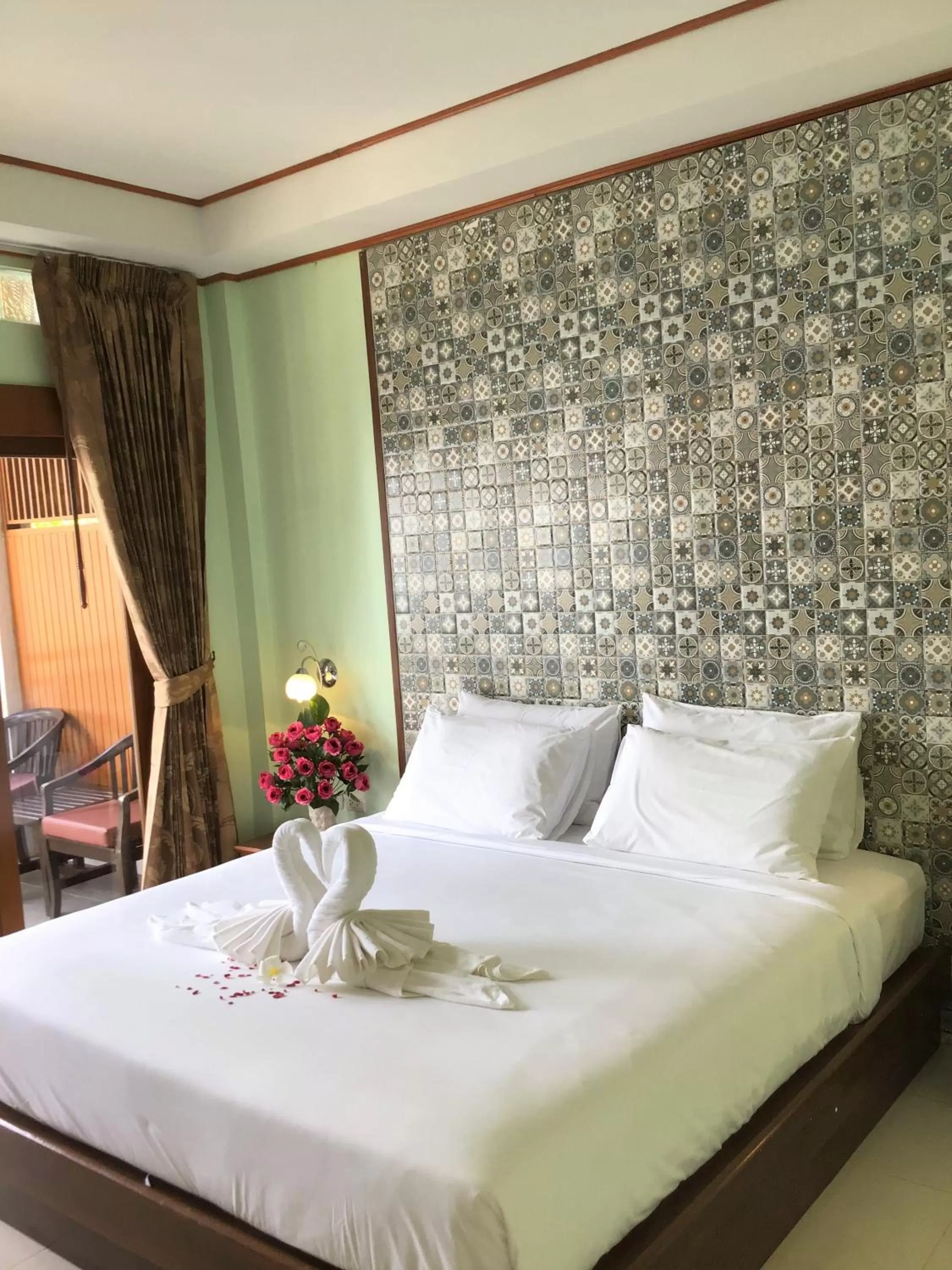 Bed in Pratum Resort