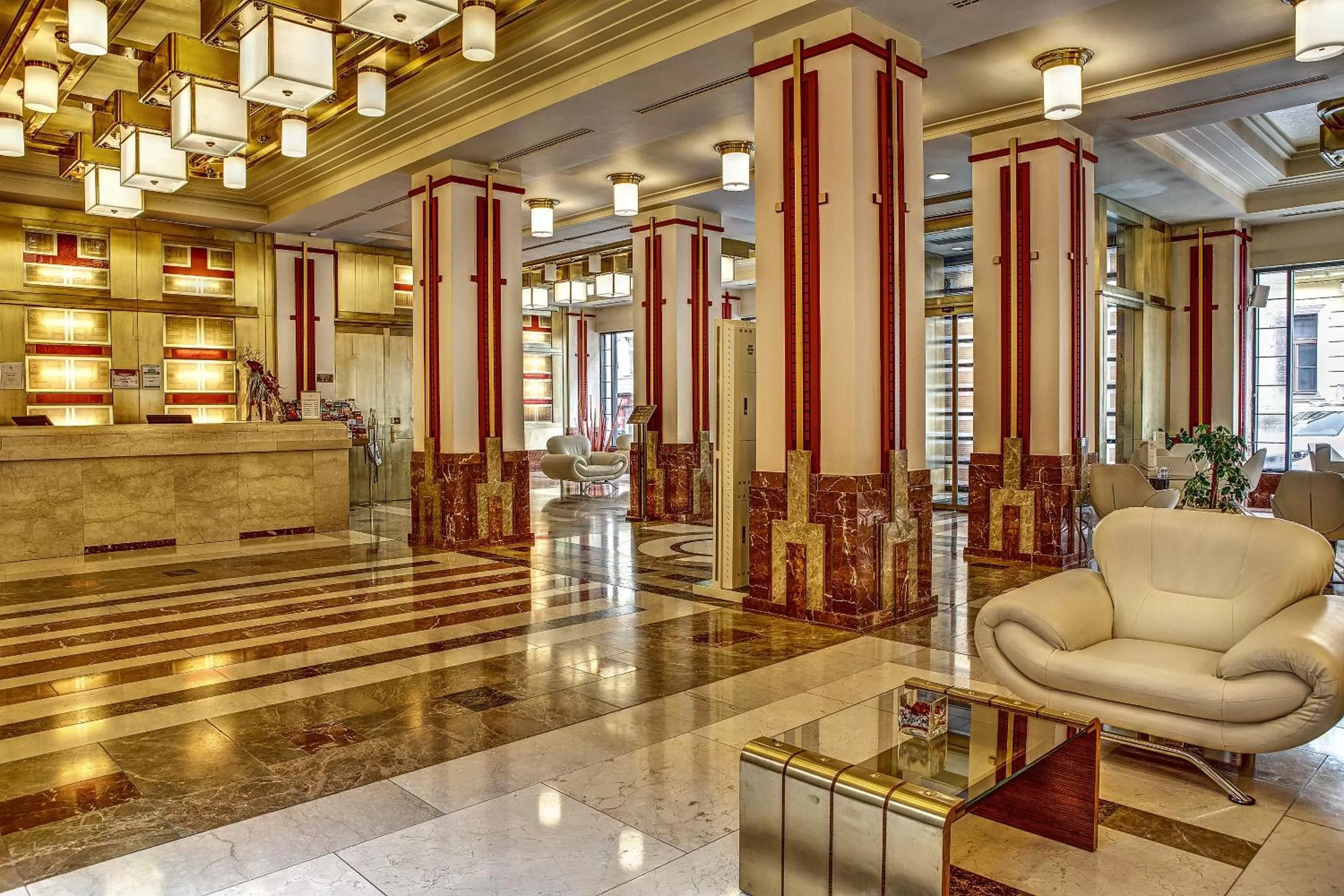 Lobby or reception in Majestic Plaza Hotel Prague