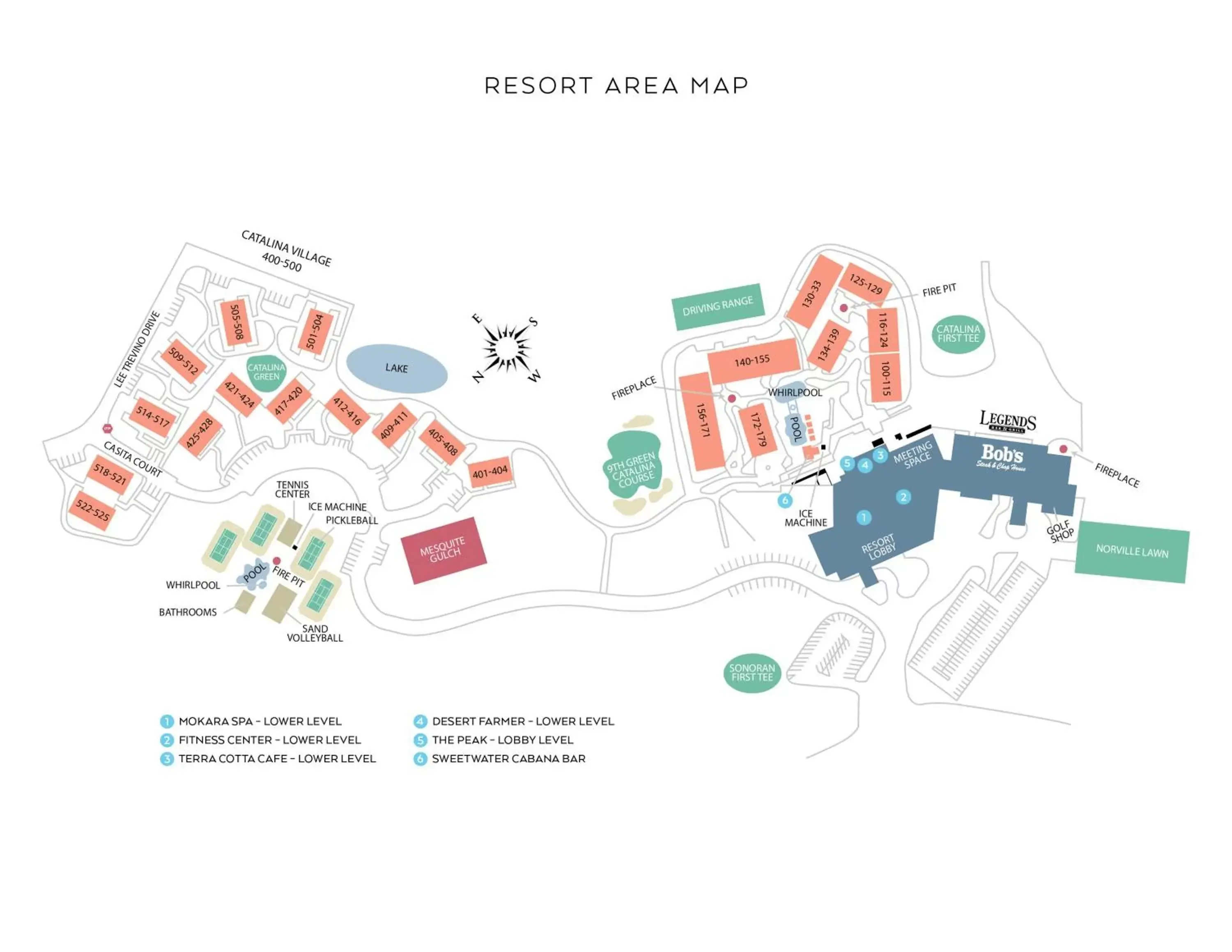 Area and facilities, Floor Plan in Omni Tucson National Resort