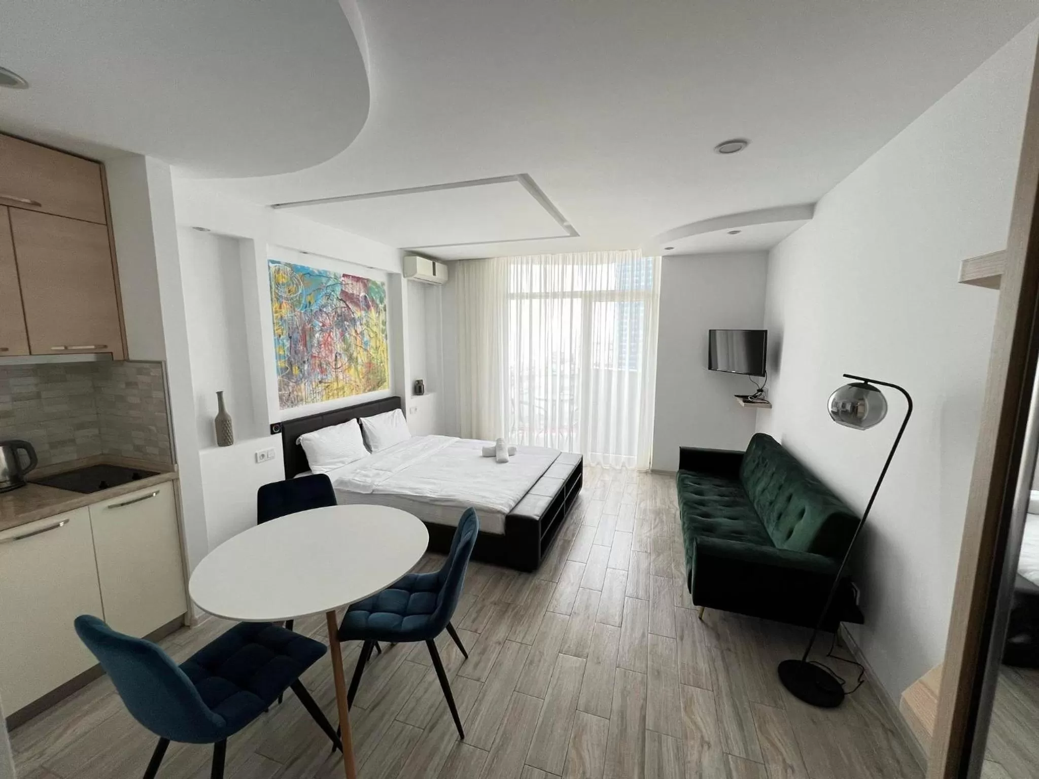 Bed in Holiday Lux Sea Towers Batumi