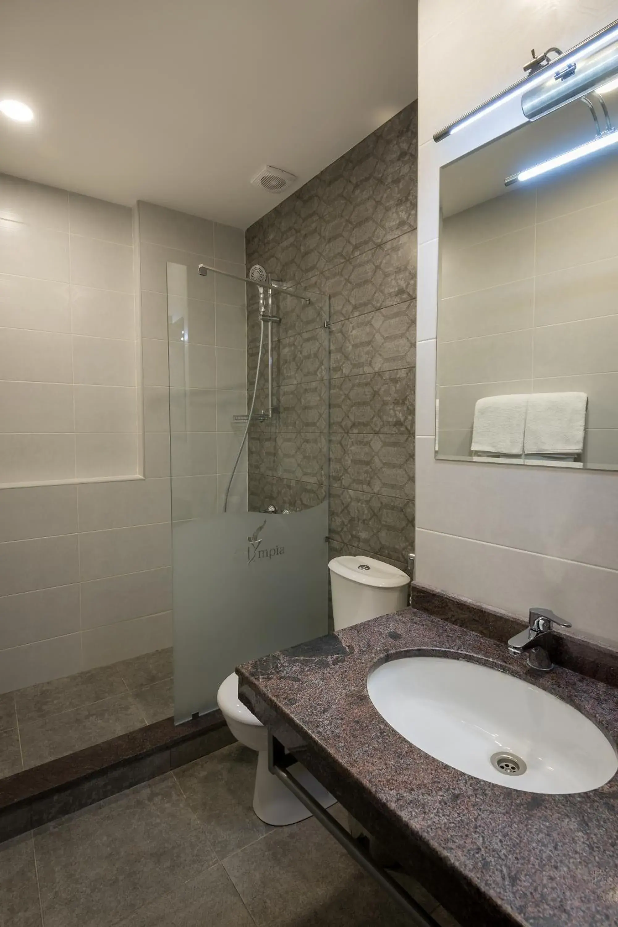 Shower, Bathroom in Olympia Garden Hotel