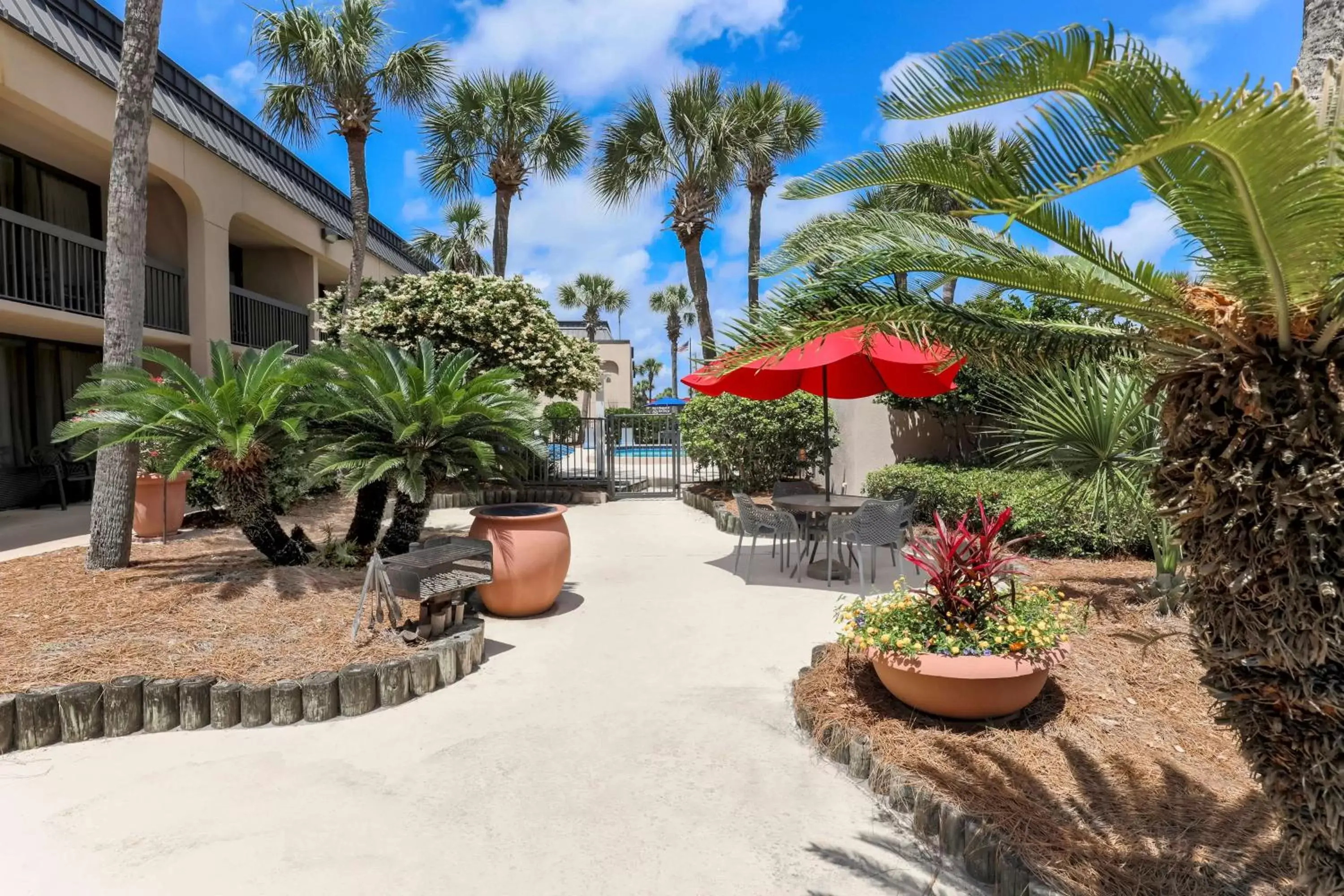 Patio in Hampton Inn Fort Walton Beach