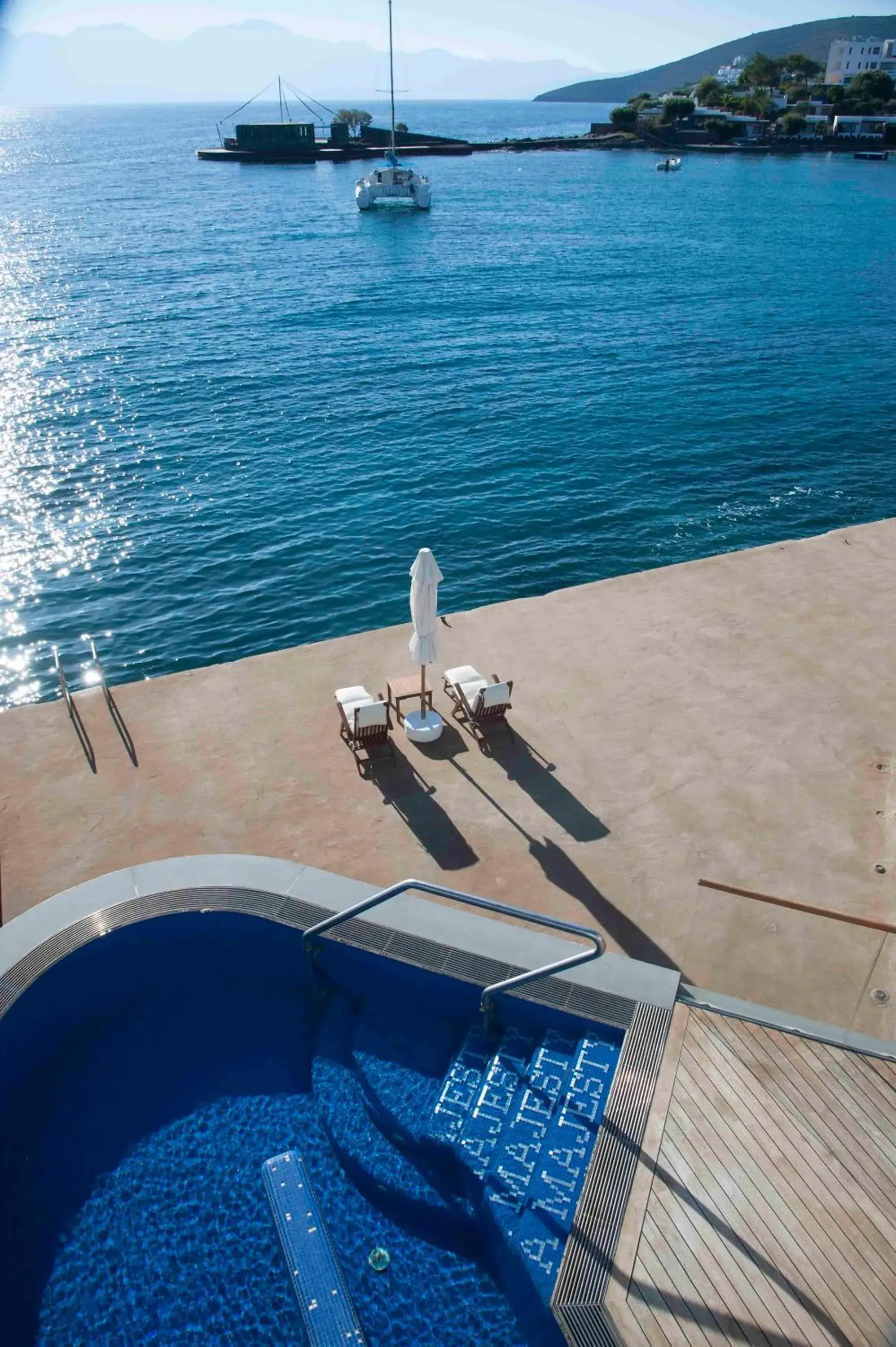 Balcony/Terrace, Swimming Pool in Elounda Beach Hotel & Villas, a Member of the Leading Hotels of the World