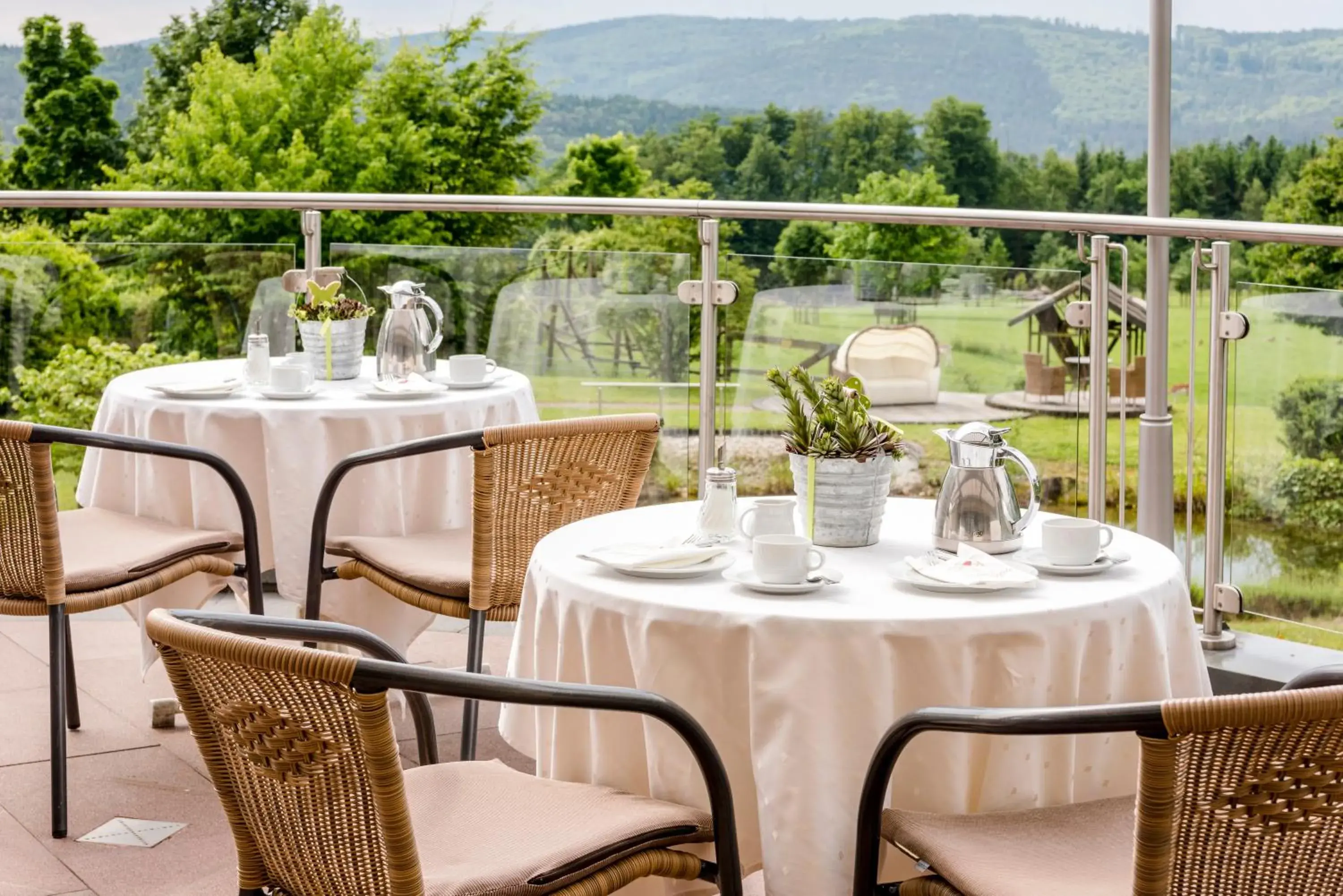 Balcony/Terrace, Restaurant/Places to Eat in Landhotel Heimathenhof