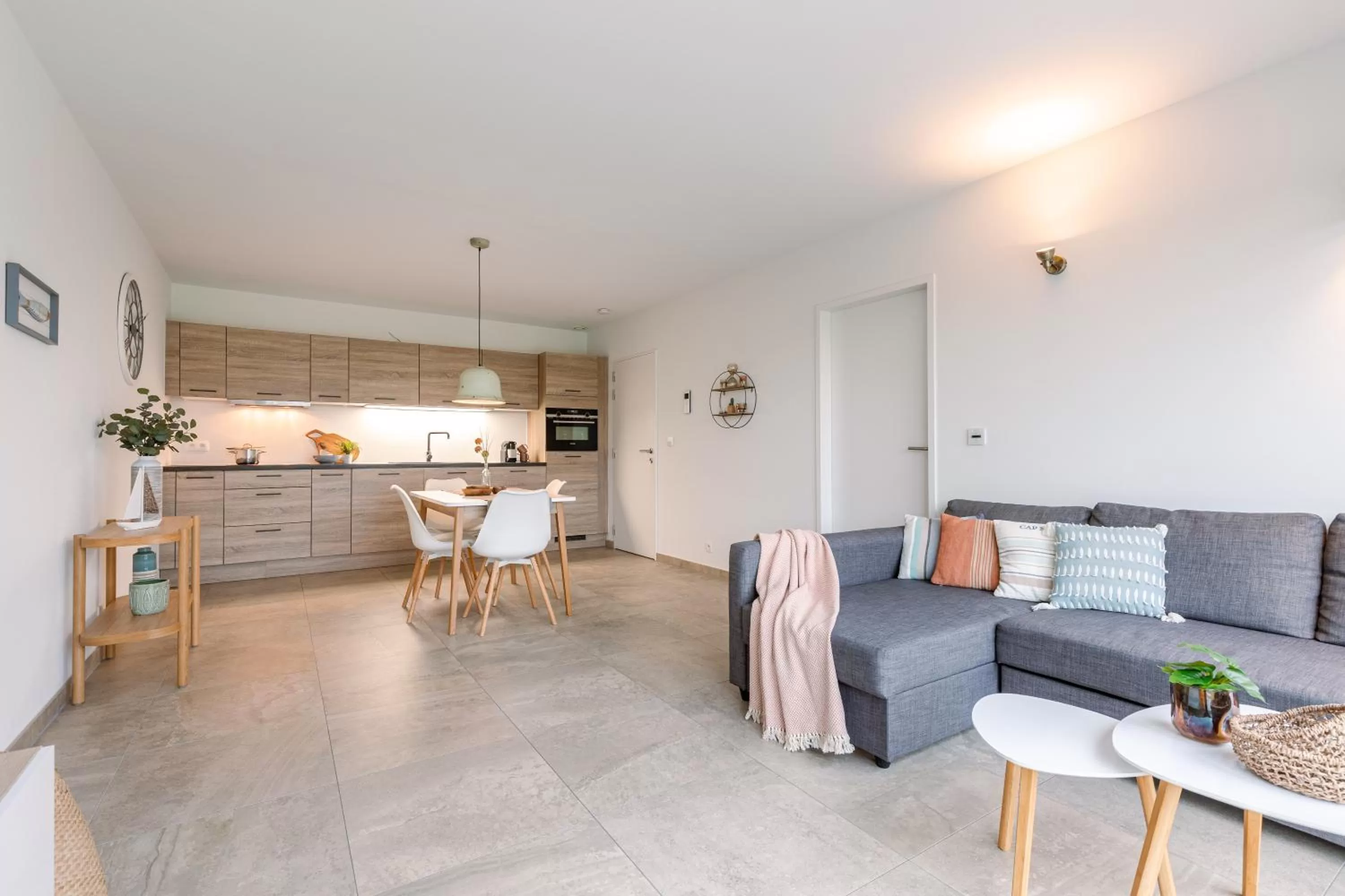 Living room, Dining Area in Whaaw Westende-bad