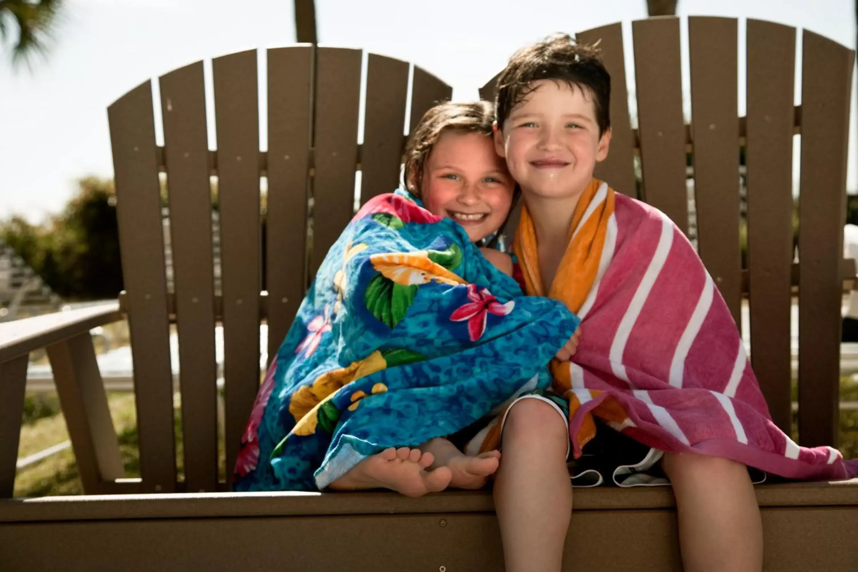 People, Children in Beach Colony Resort