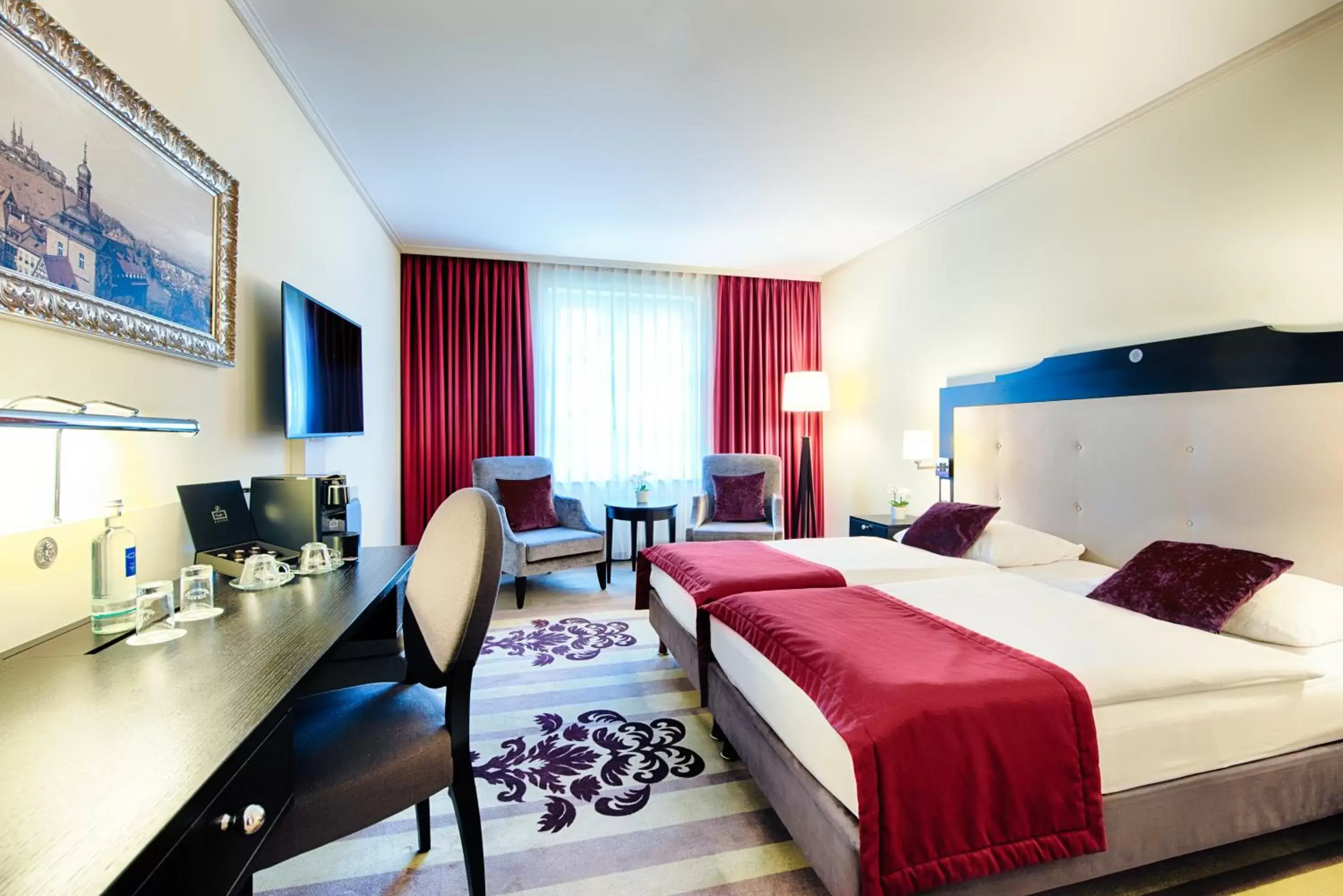 Bed in Welcome Hotel Residenzschloss Bamberg