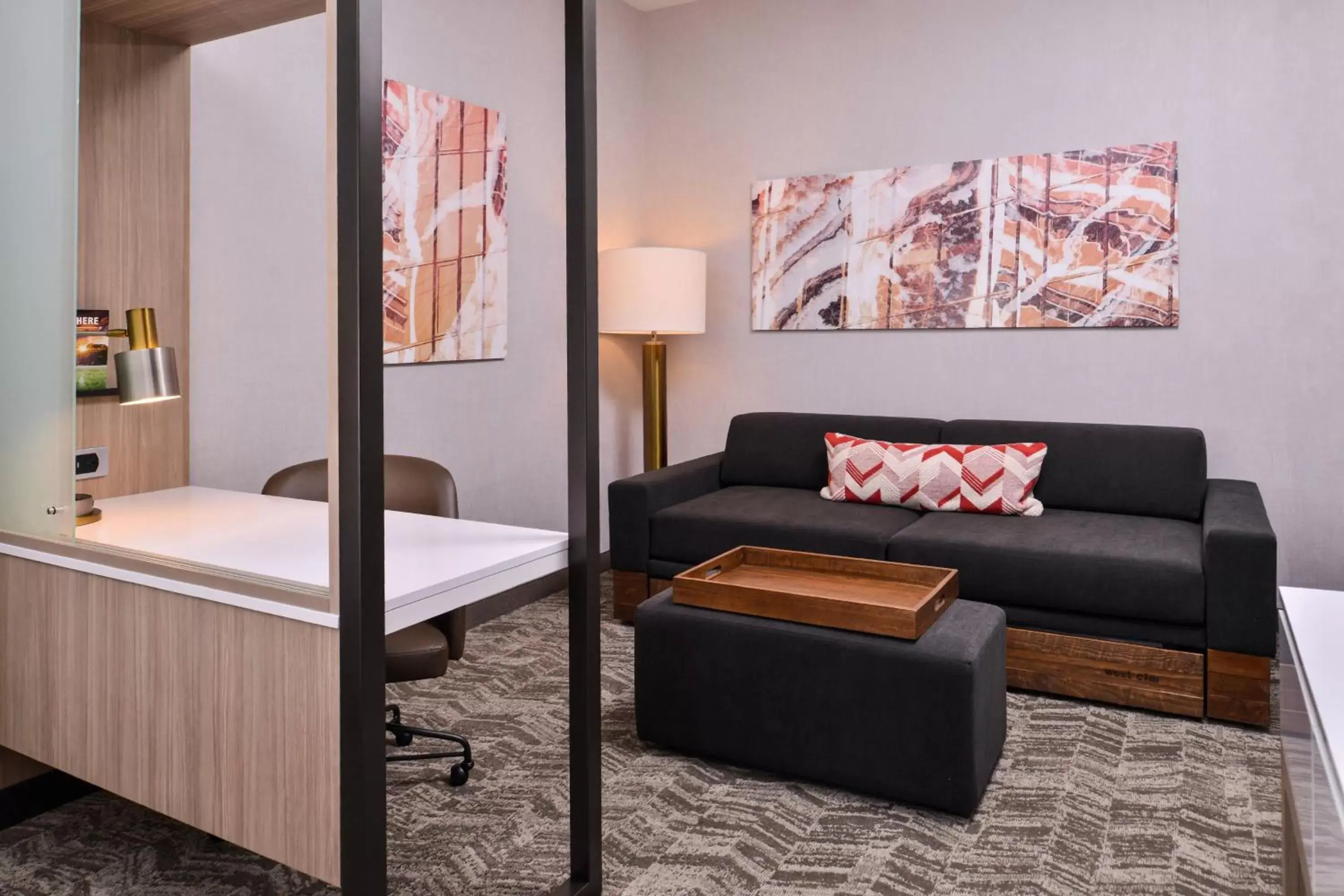 Photo of the whole room, Seating Area in SpringHill Suites by Marriott Greensboro Airport