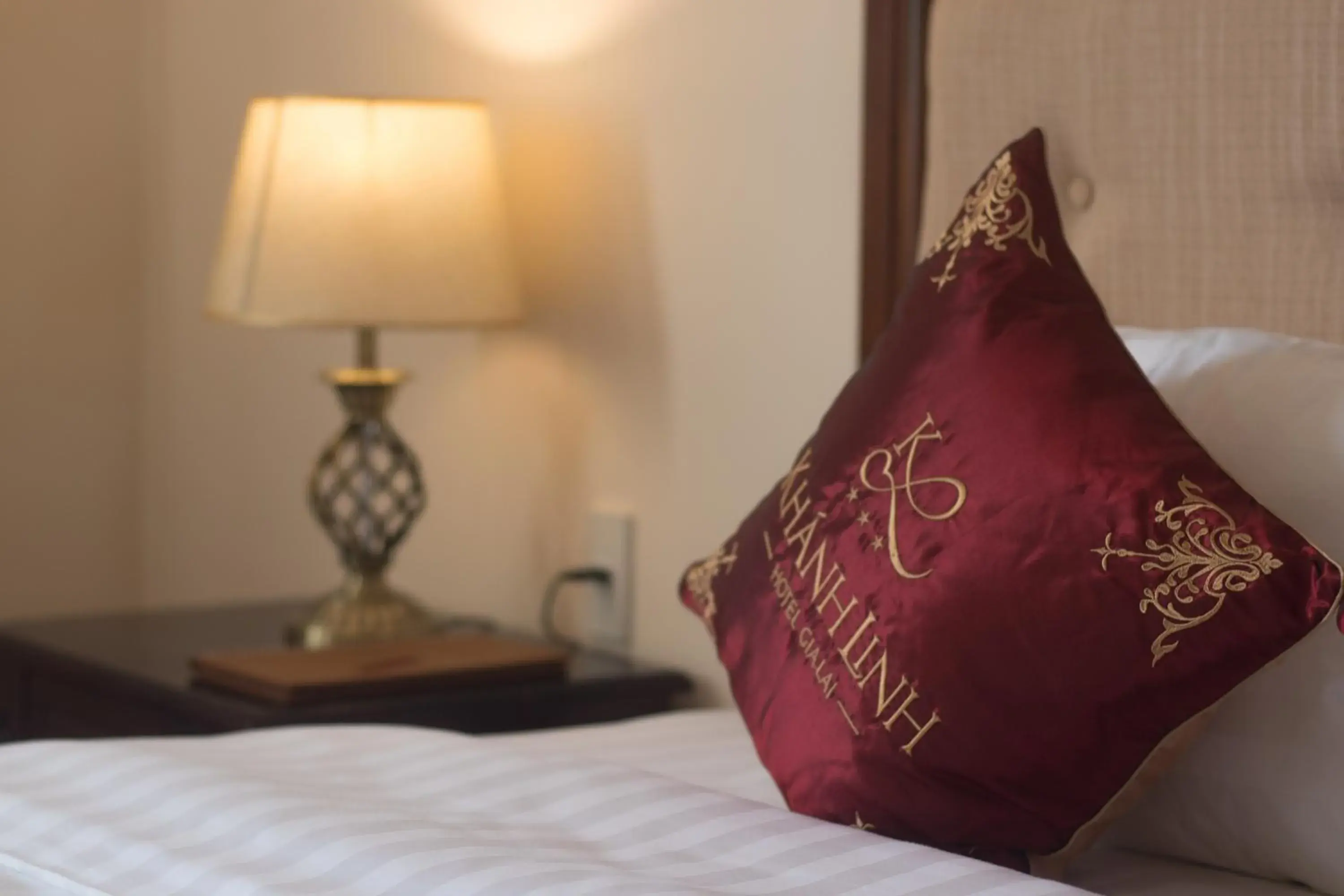 Decorative detail, Bed in Khanh Linh Hotel