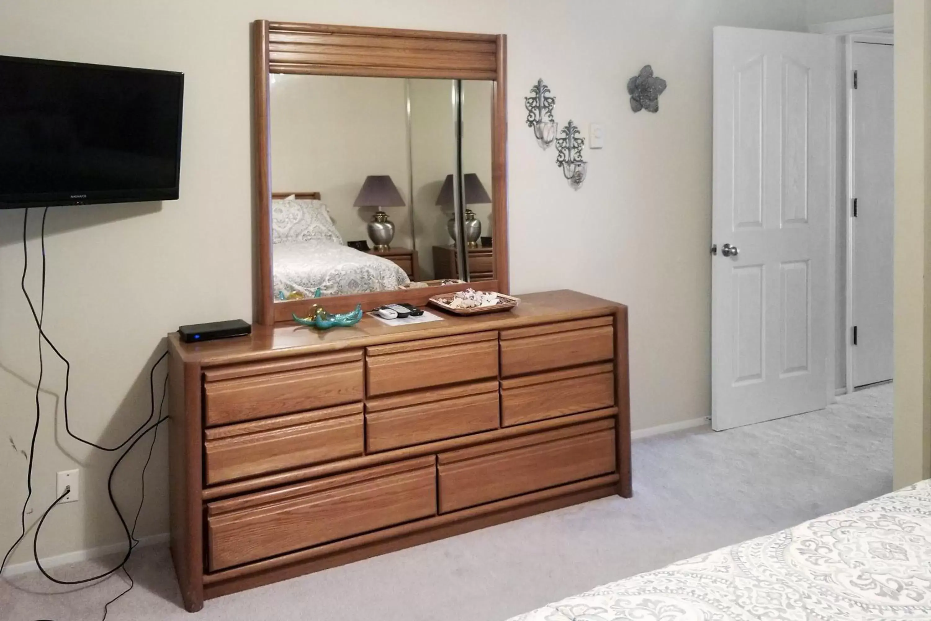 Bedroom, TV/Entertainment Center in Ocean Terrace Condominiums