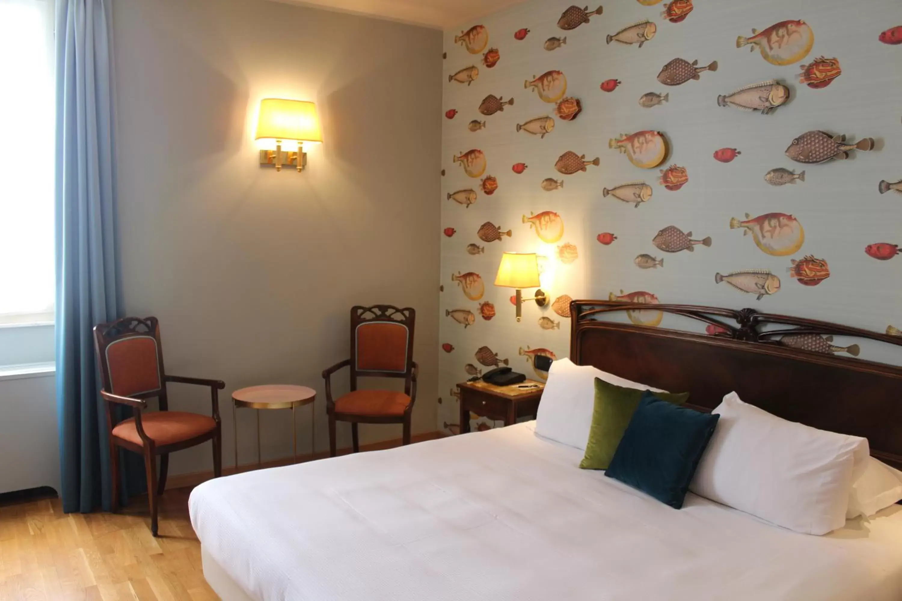 Bedroom, Bed in Hotel Continental Genova Bedroom, Bed in Hotel Continental Genova