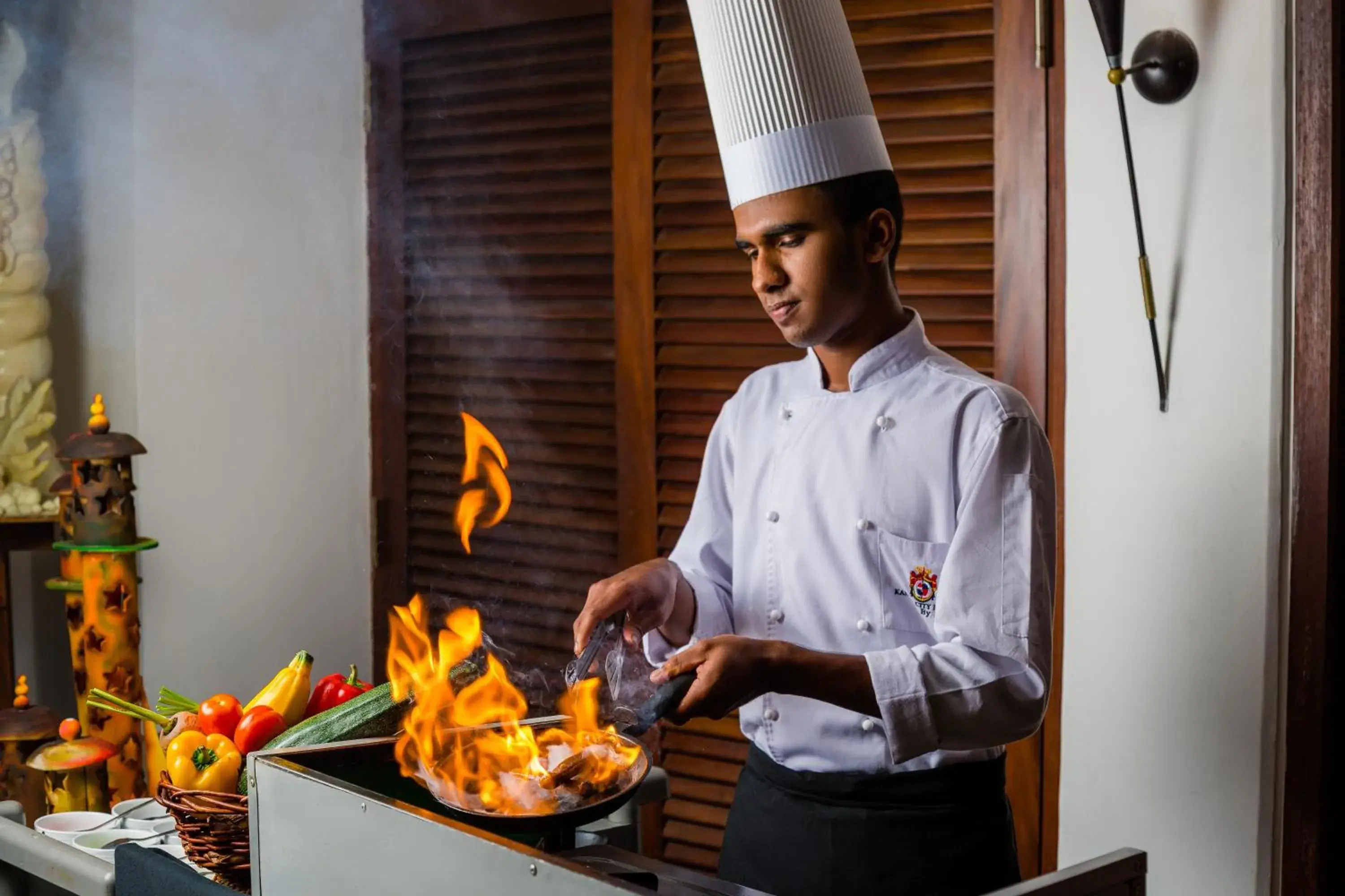 Staff in Kandy City Hotel by Earl's