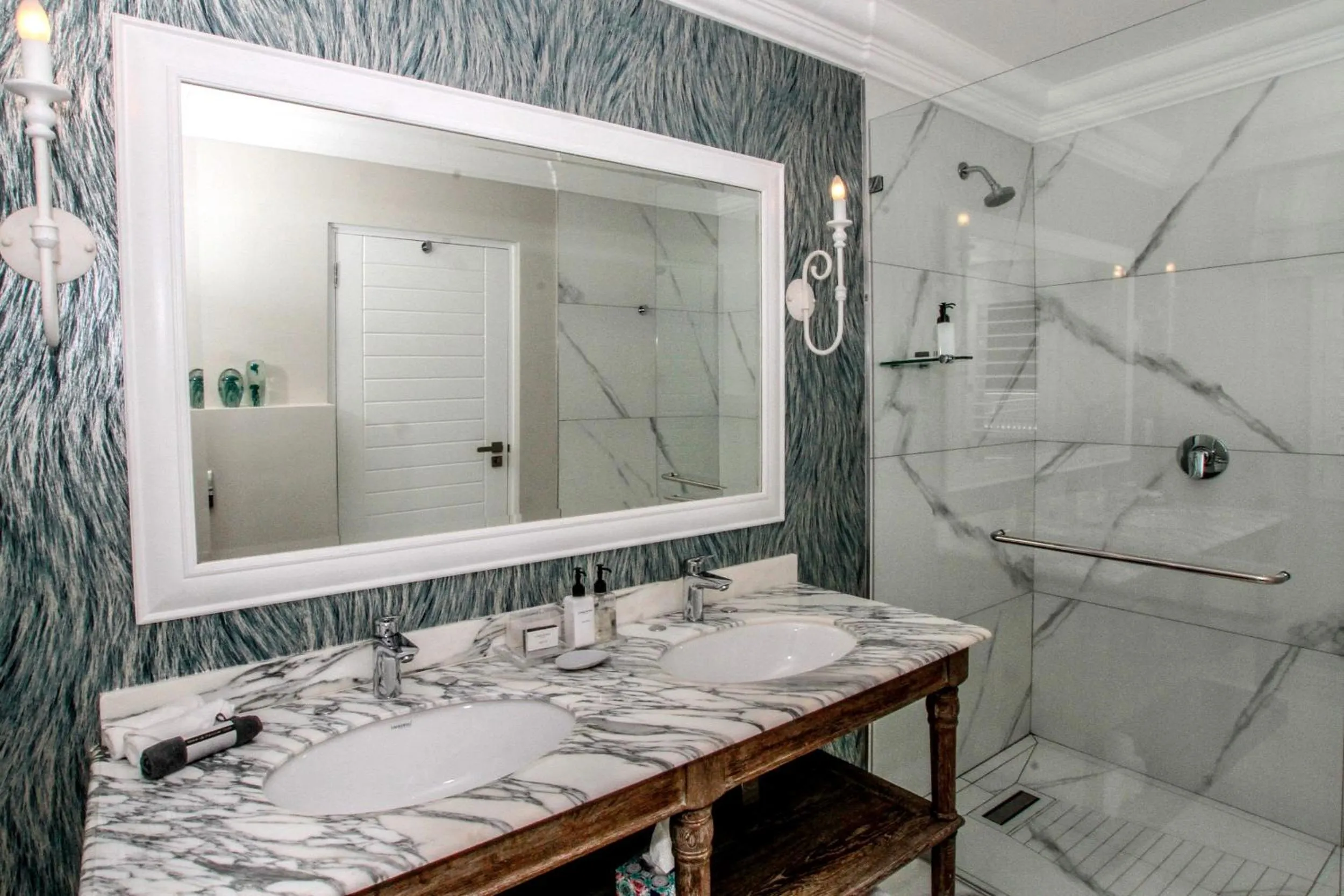 Shower in Sandals Guest House