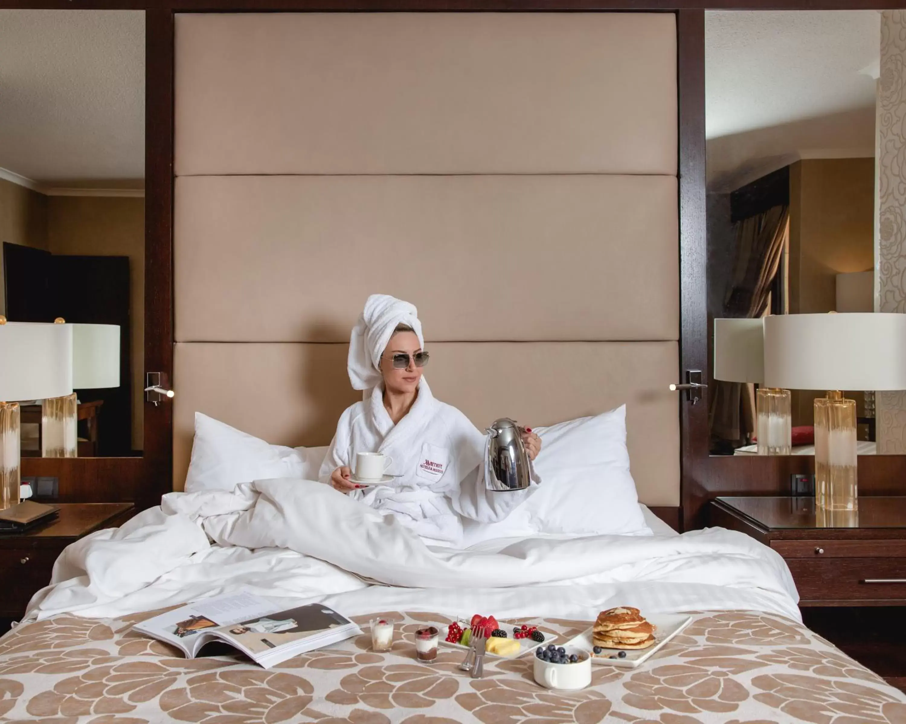 Bedroom in Riyadh Marriott Hotel