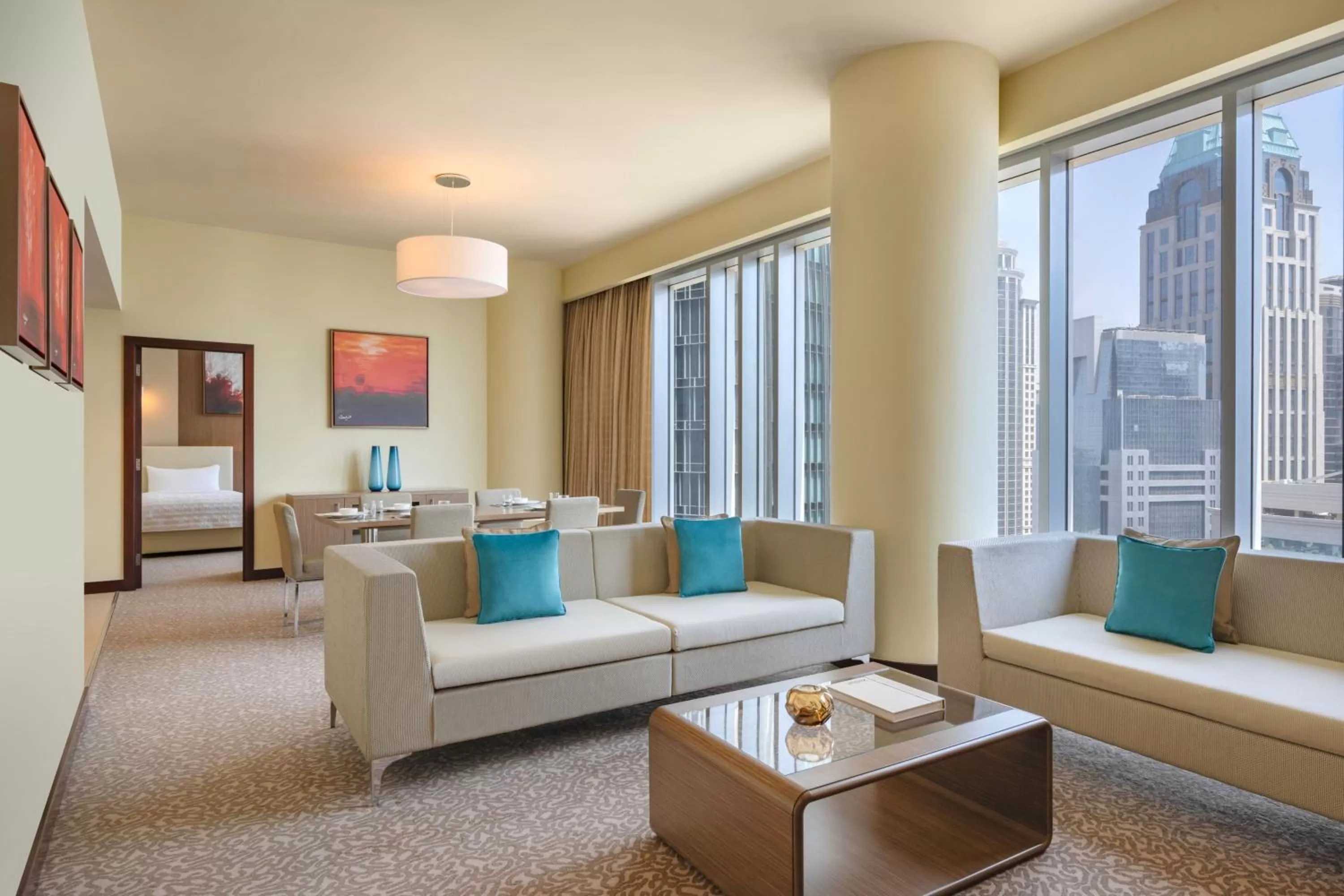 Living room in Le Meridien City Center Doha