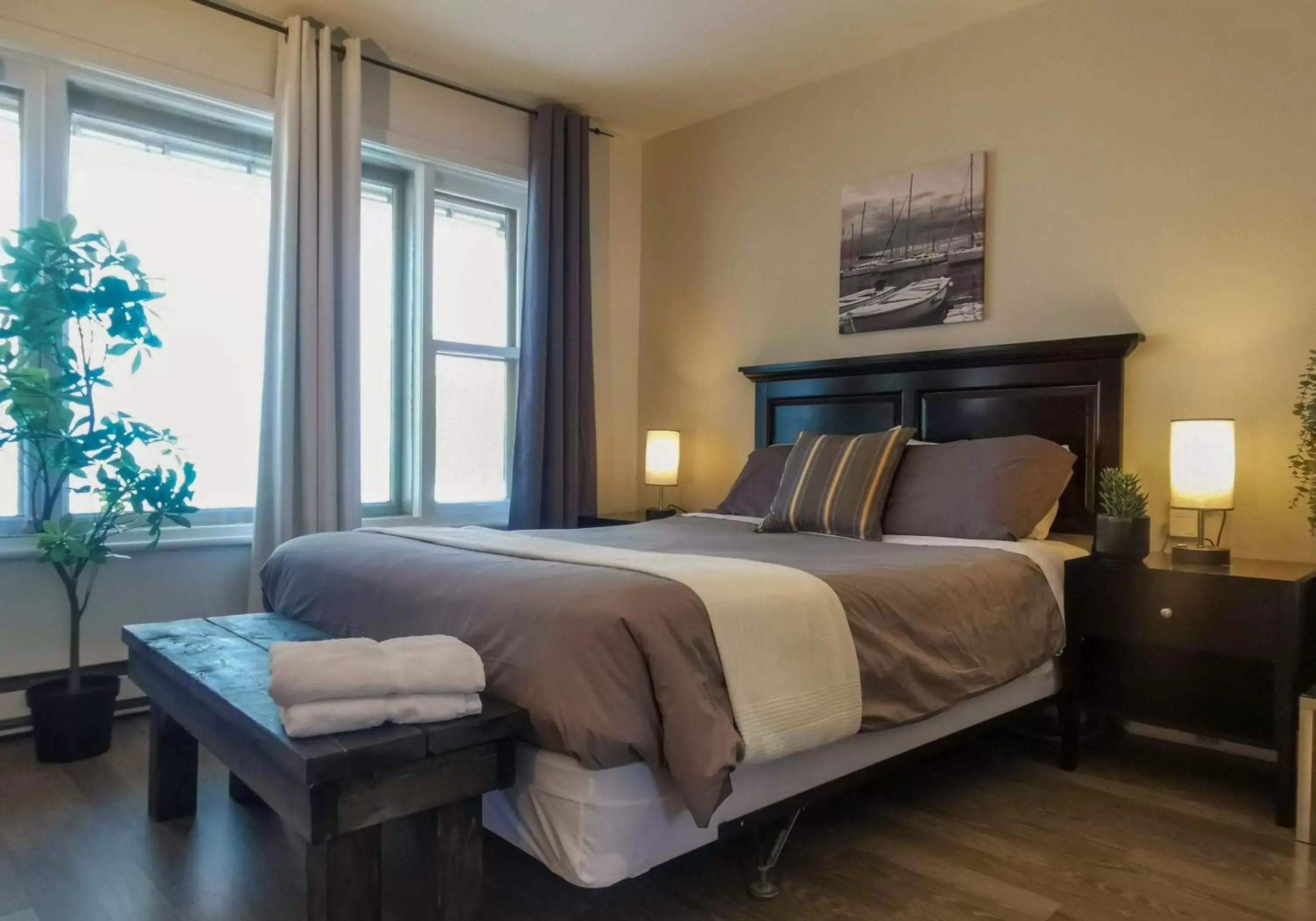 Bed in Lofts Fleuve et Montagnes