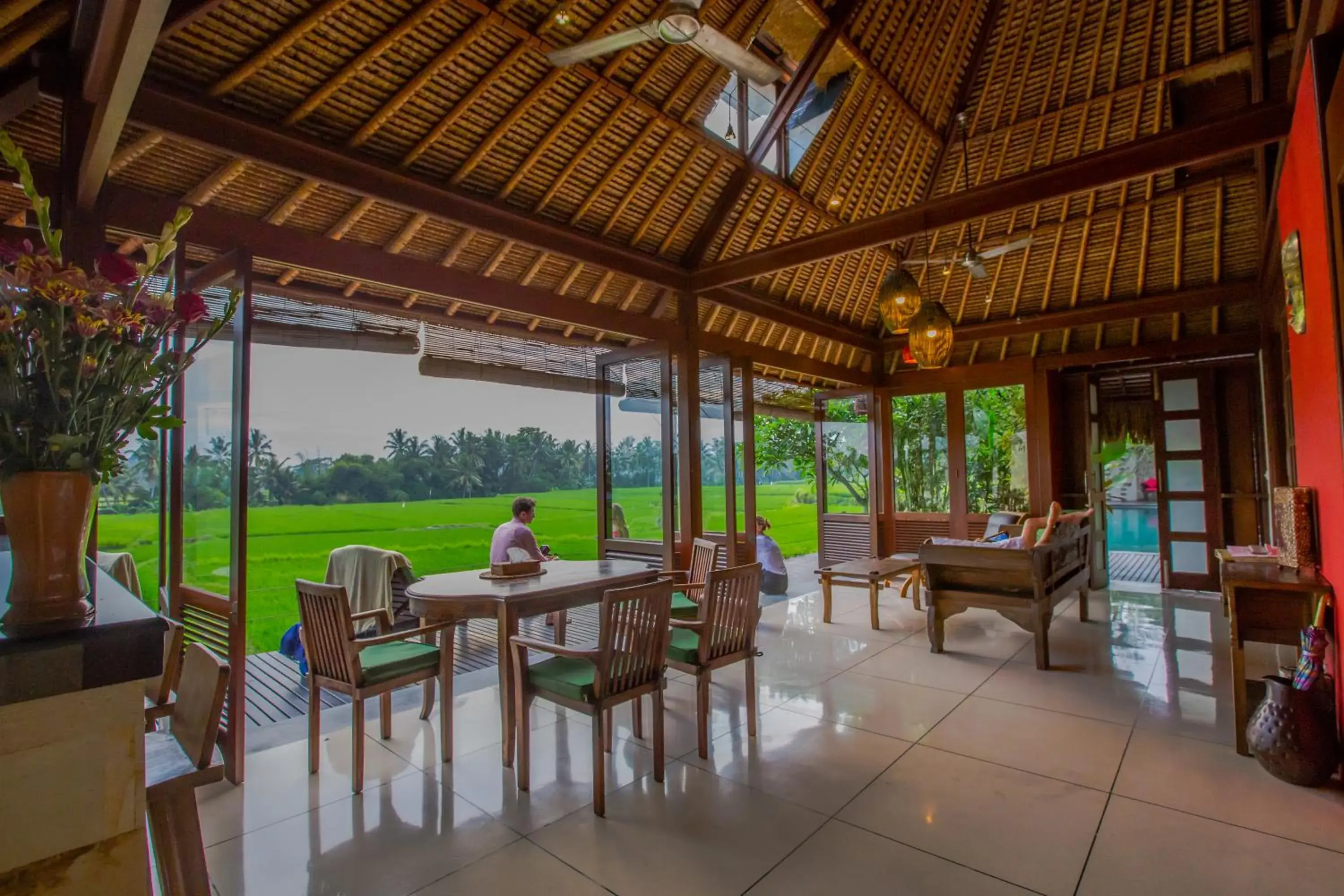 Balcony/Terrace, Restaurant/Places to Eat in Bali Harmony Villa