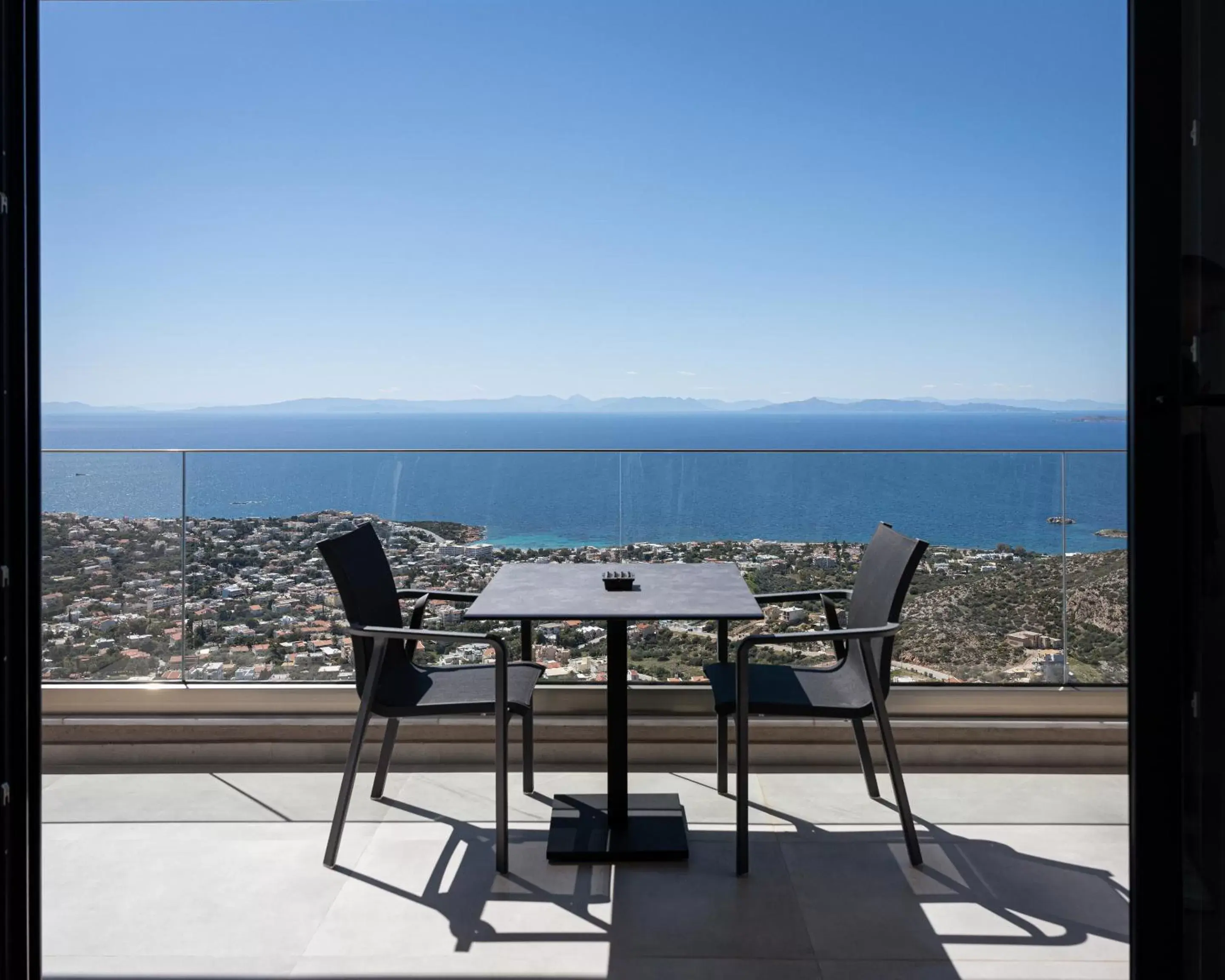 View (from property/room), Balcony/Terrace in Saronida Hills