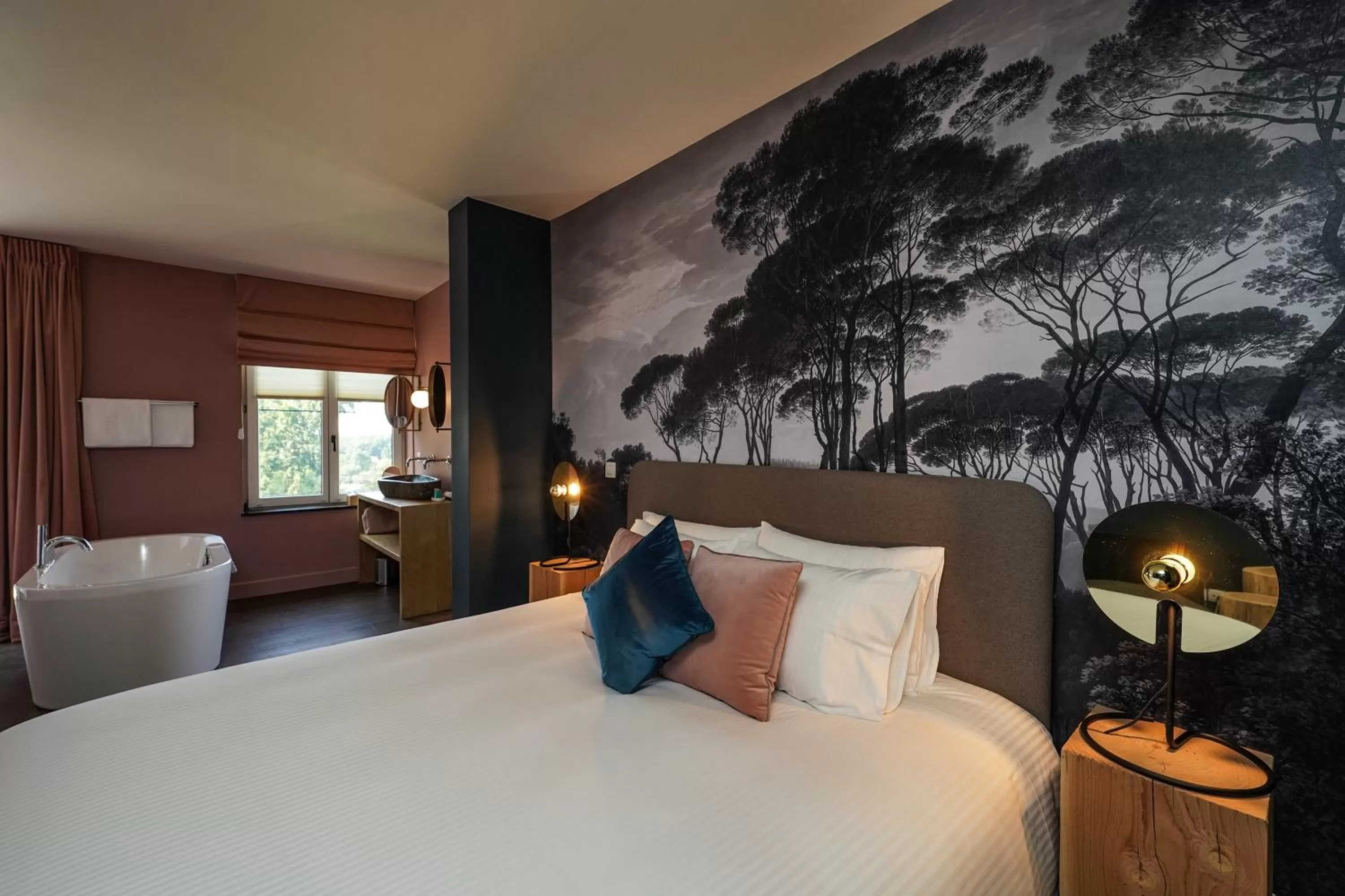 Bed in Les Terrasses des Falizes B&B