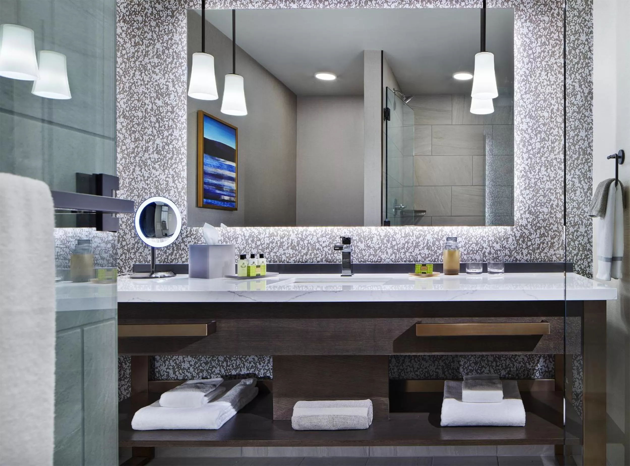 Bathroom in InterContinental Minneapolis - St. Paul Airport by IHG