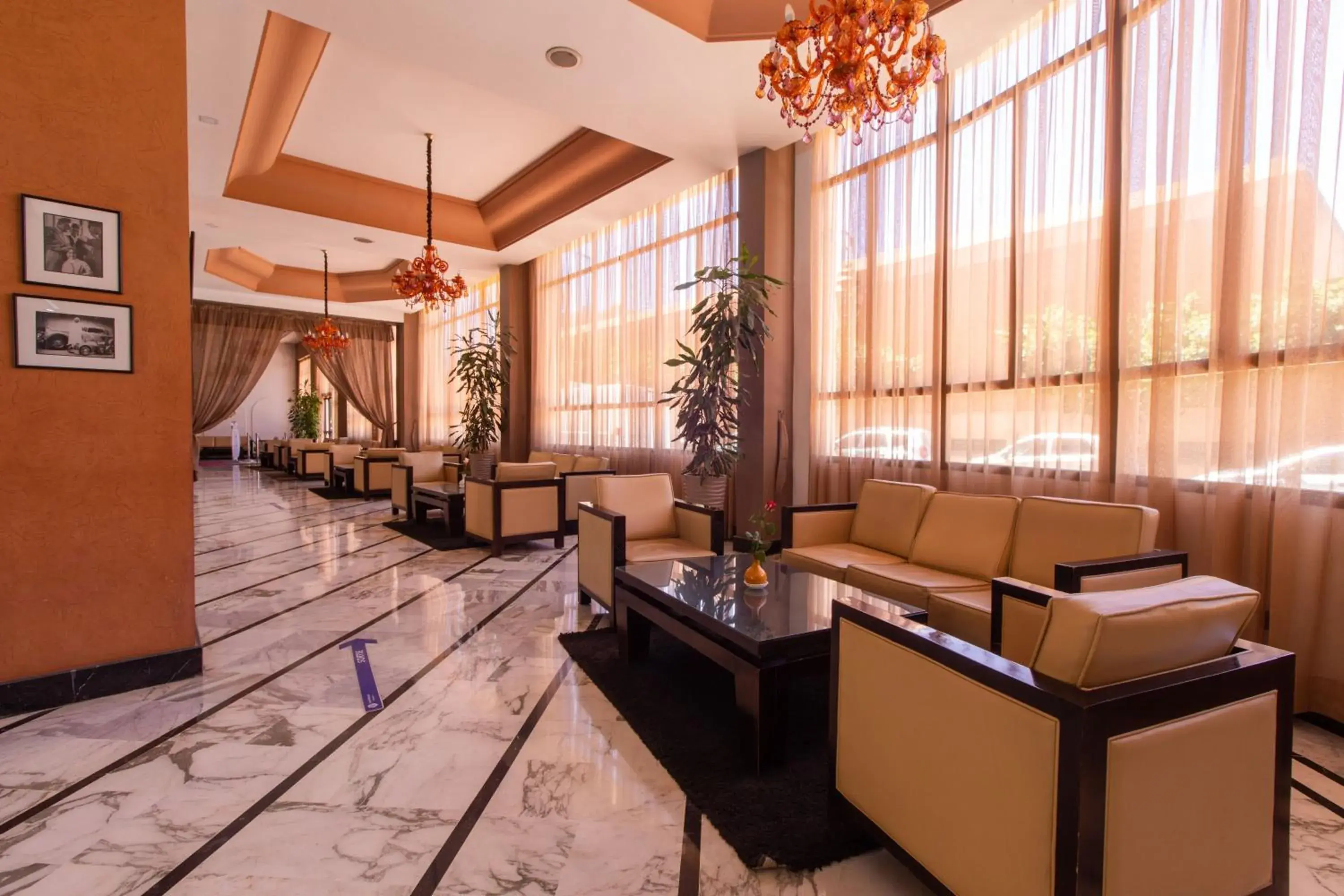 Seating area, Lobby/Reception in Hotel Meriem Marrakech