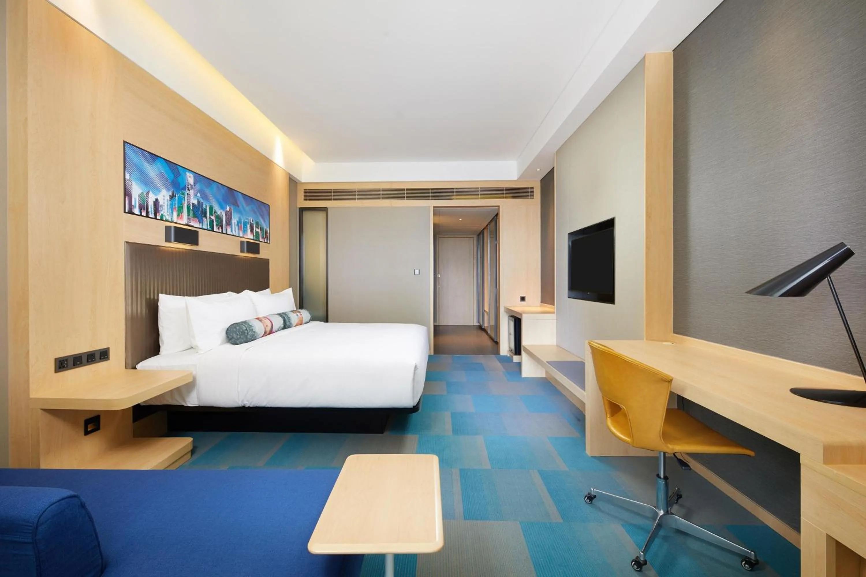 Photo of the whole room, Bed in Aloft Shanghai Zhangjiang Haike