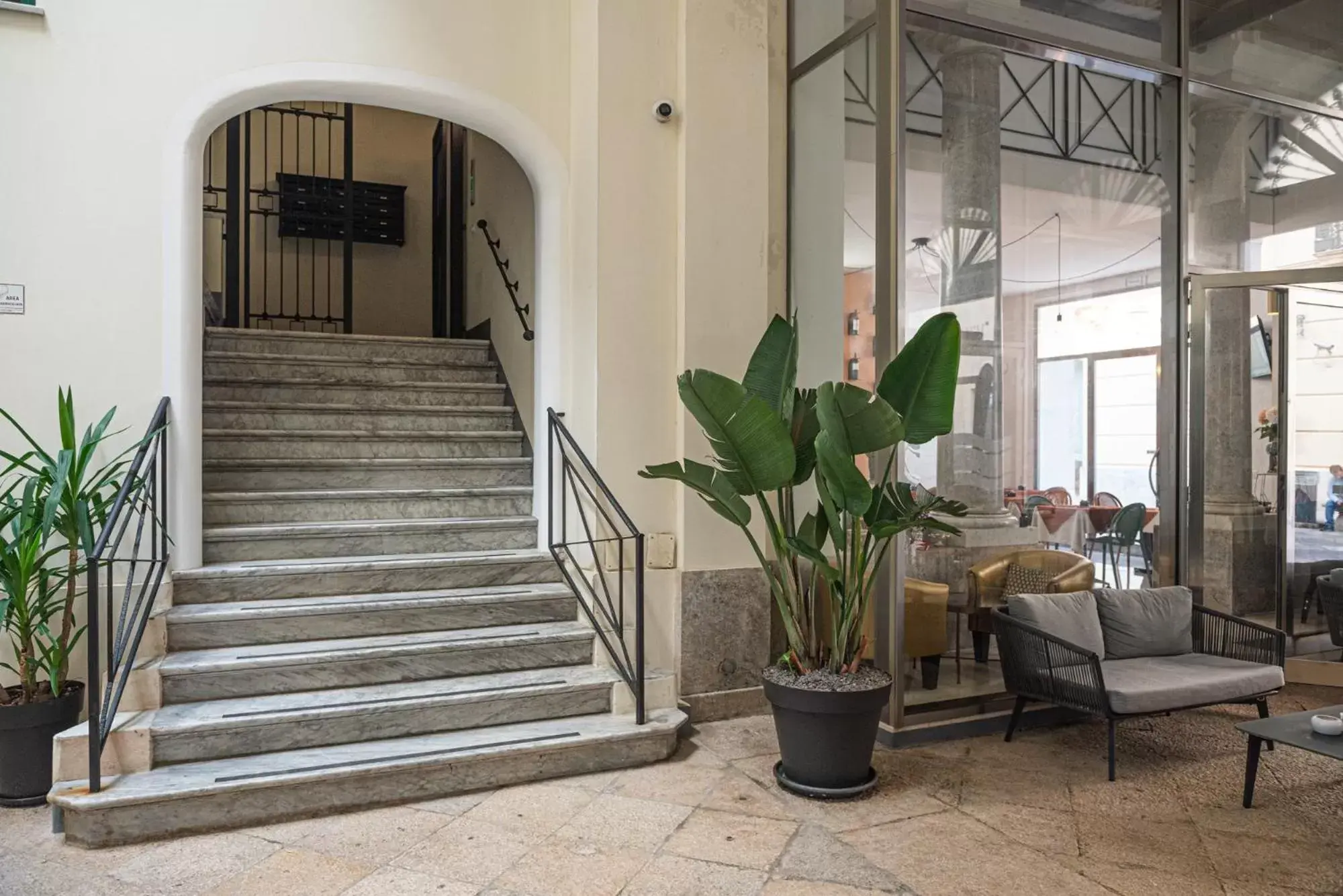 Patio in Central Gallery Rooms- Palazzo D'Ali' Staiti XIX