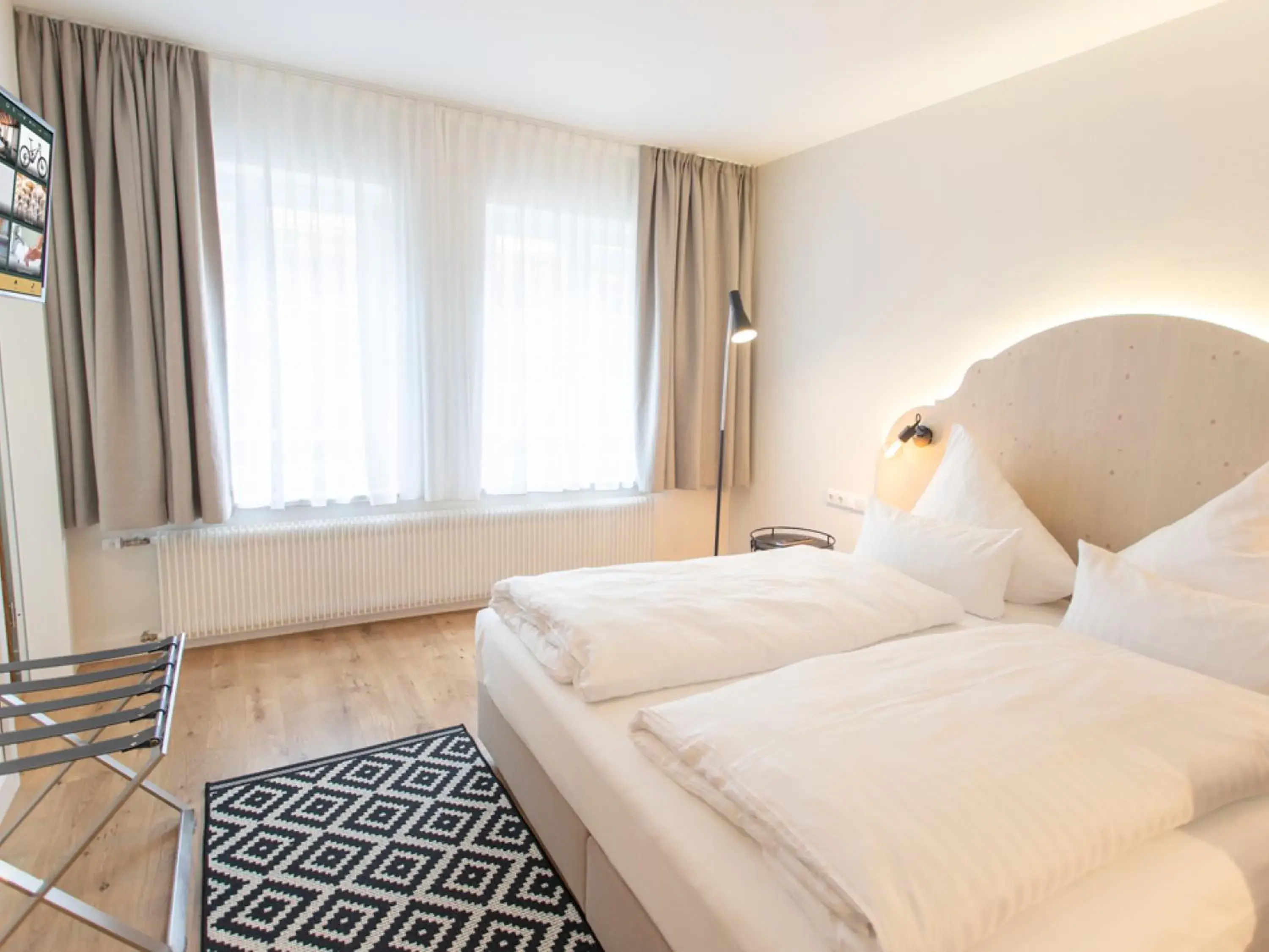 Bed in Hotel Tuchhaus