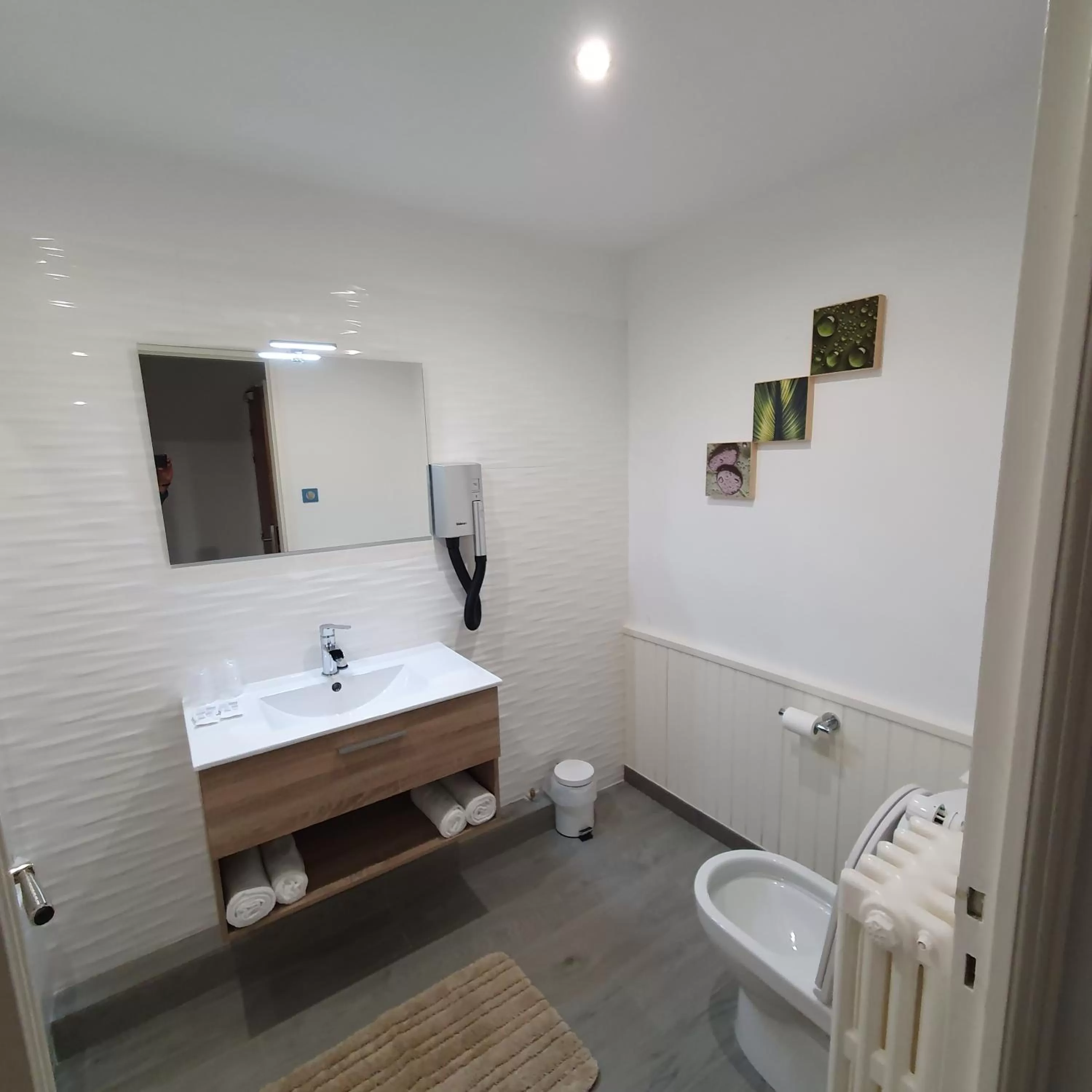 Bathroom in Hôtel L'Alsace