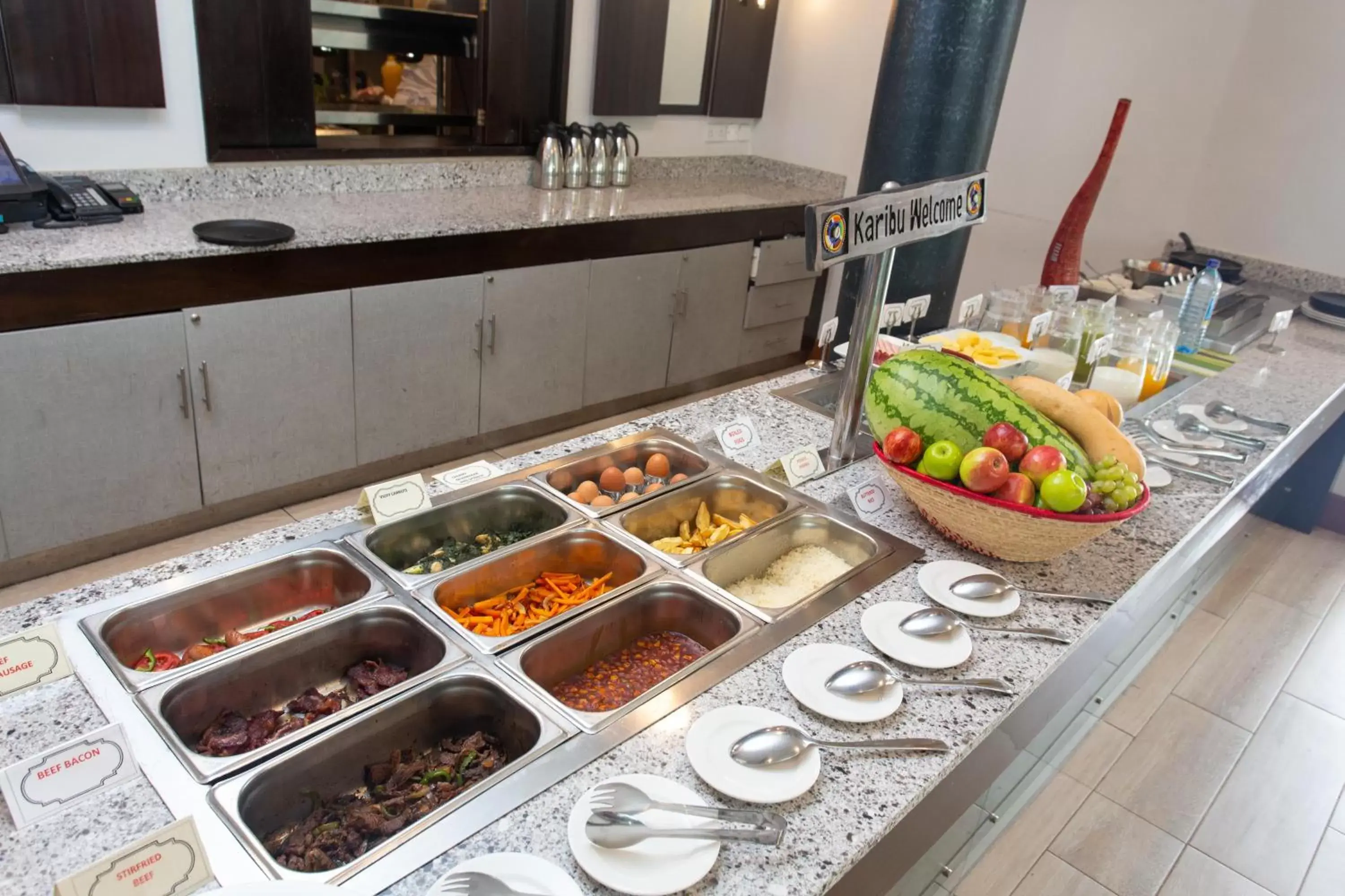 Restaurant/places to eat, Kitchen/Kitchenette in Executive Residency by Best Western Nairobi