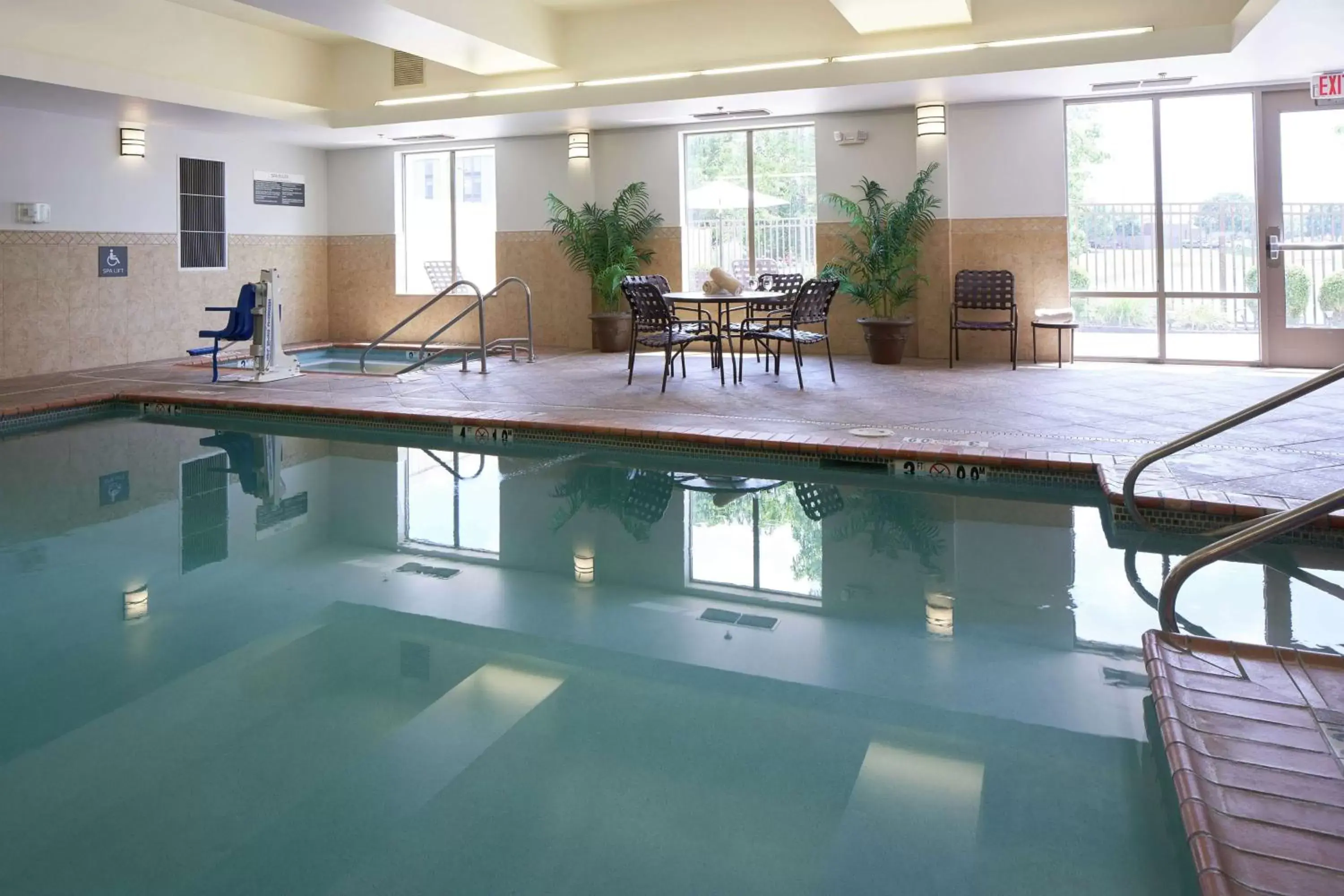 Pool view, Swimming Pool in Hilton Garden Inn Evansville