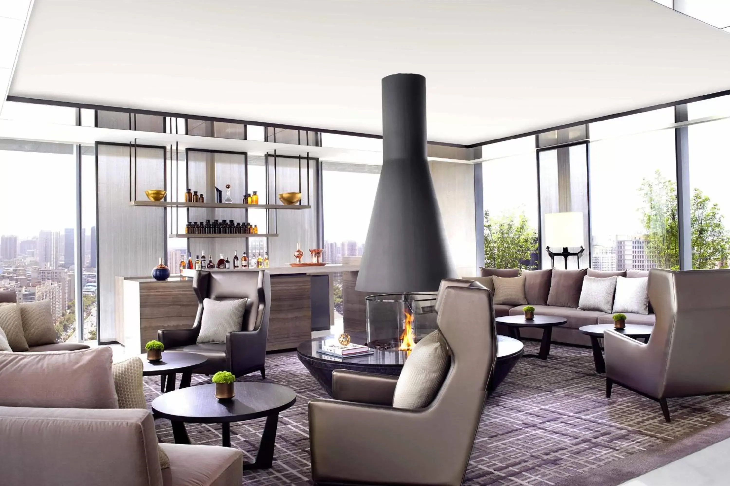 Lounge or bar, Lobby/Reception in The Ritz-Carlton, Xi'an
