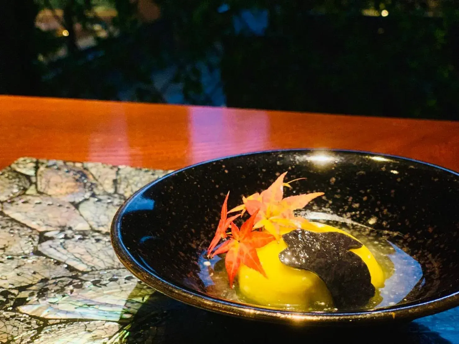 Food close-up, BBQ Facilities in Balinese onsen ryokan Hakone Airu