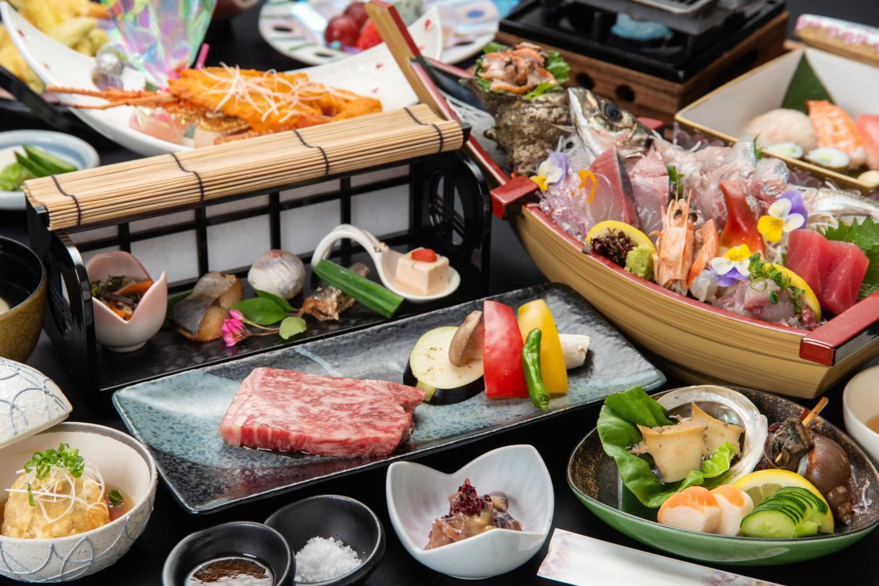 Food in Ibusuki Kaijo Hotel