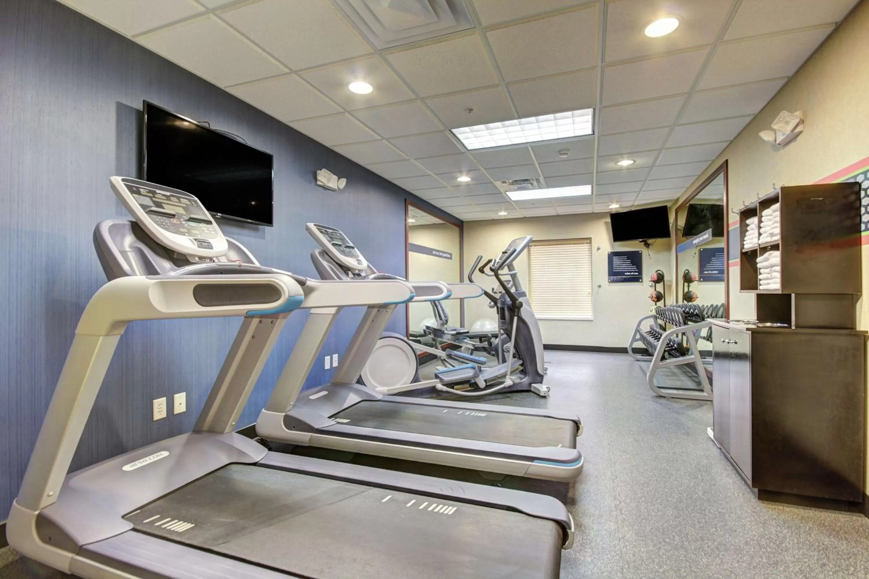 Fitness centre/facilities in Hampton Inn and Suites Alexandria