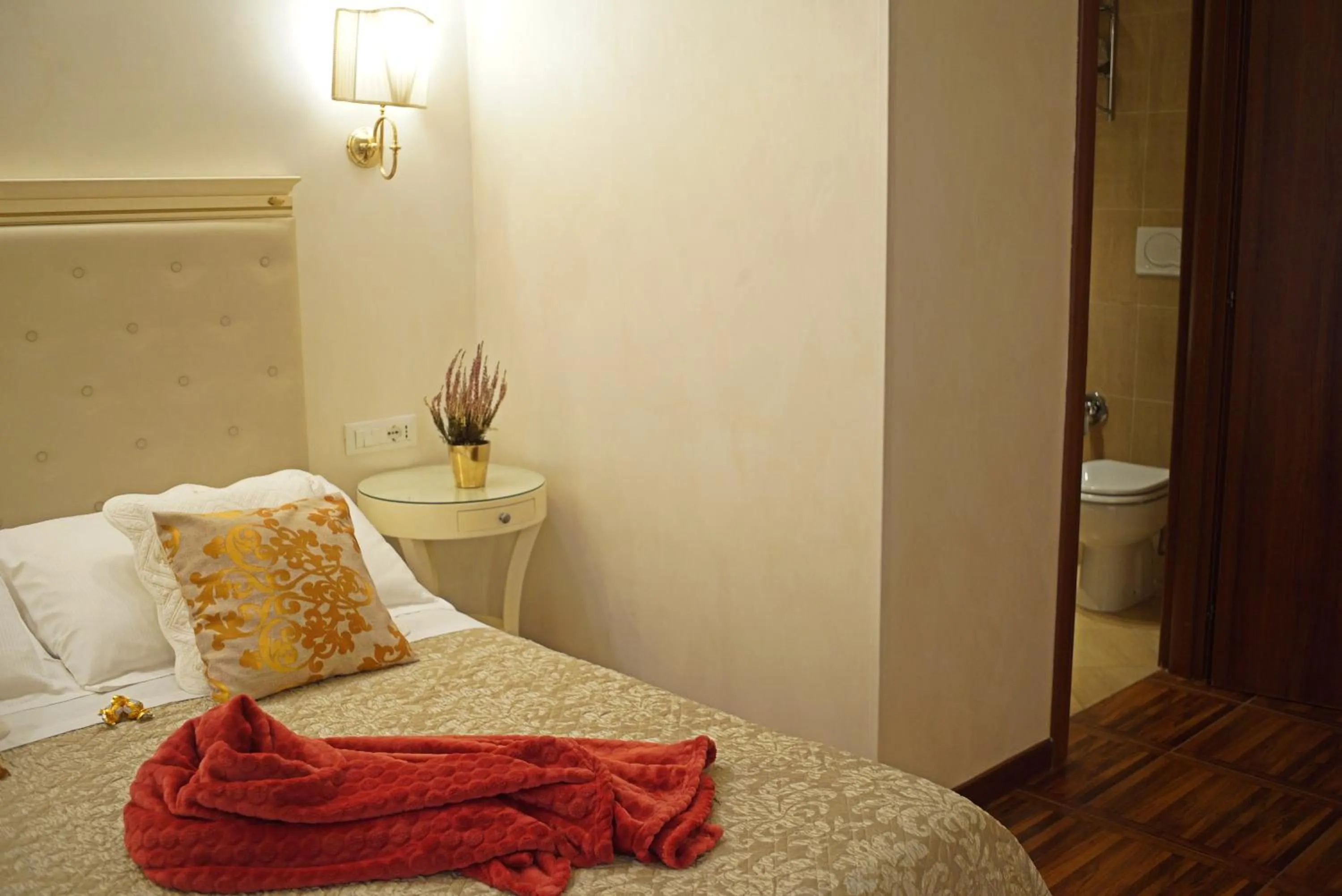 Decorative detail, Bed in Locanda Navona