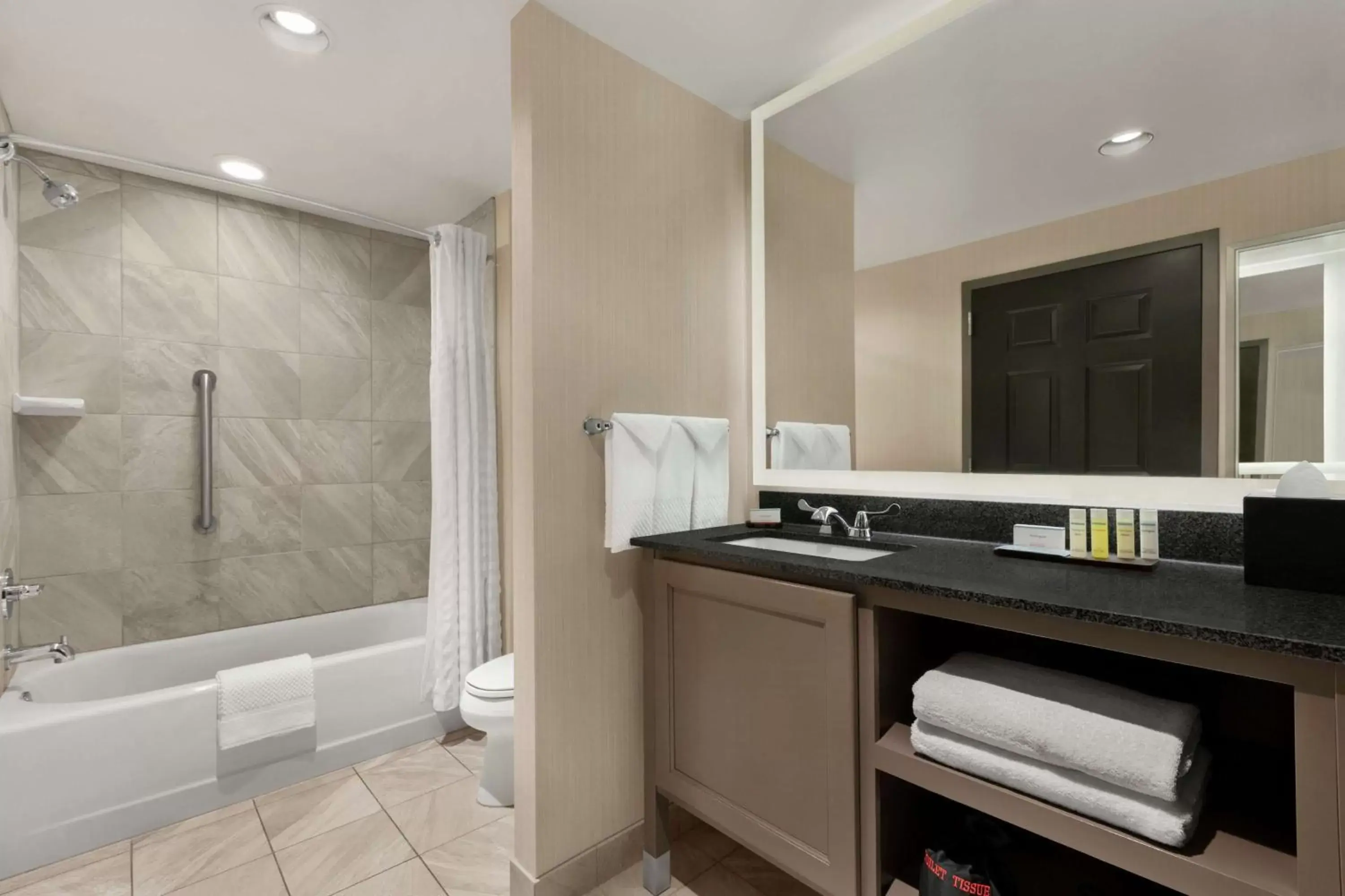 Bathroom in Embassy Suites Charlotte/Ayrsley Bathroom in Embassy Suites Charlotte/Ayrsley