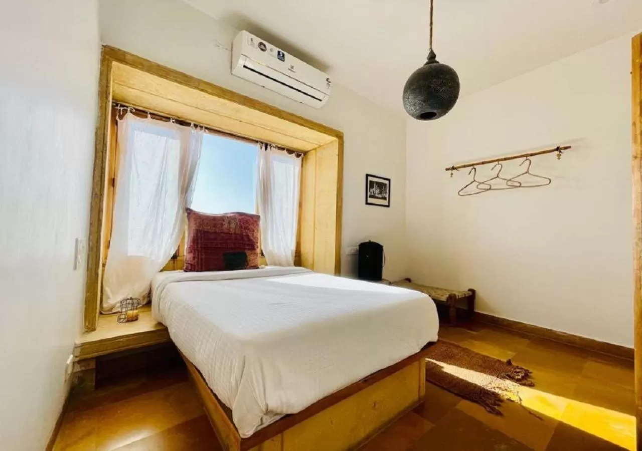Bedroom, Bed in The Secret House - Adults Only Jaisalmer India
