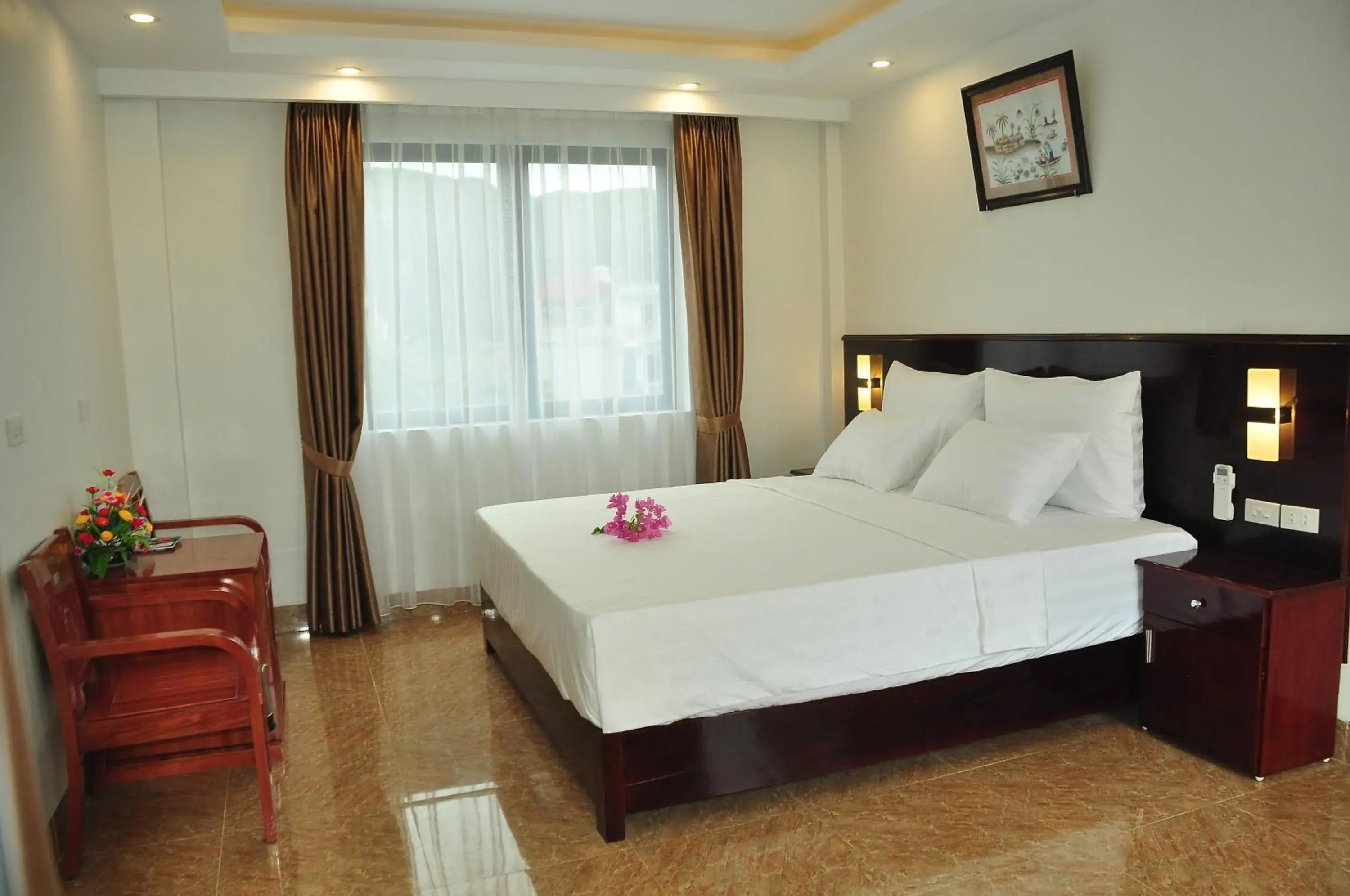 Bed in Tam Coc Victoria Hotel